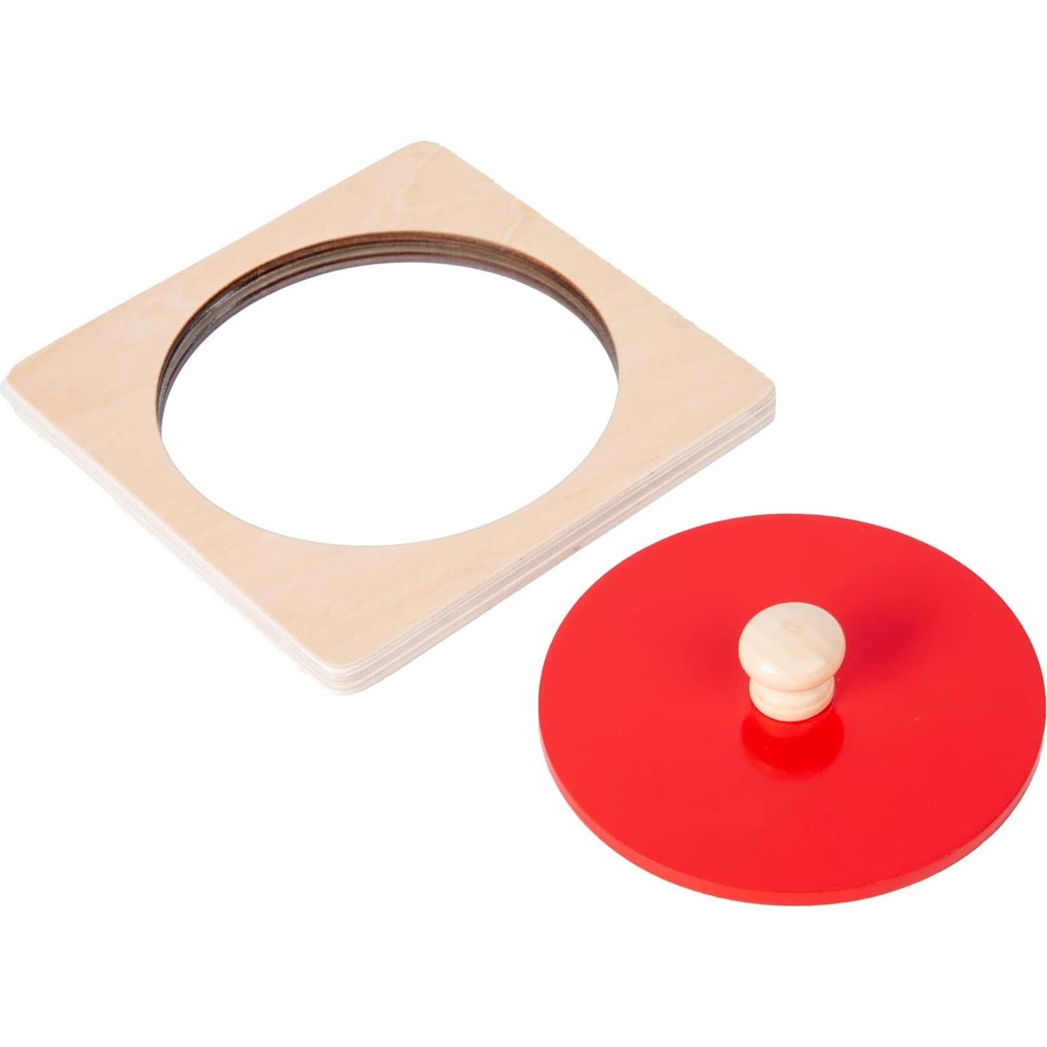 Kit de Juguetes Montessori 2 - Espejo, Rompecabezas y Tambor