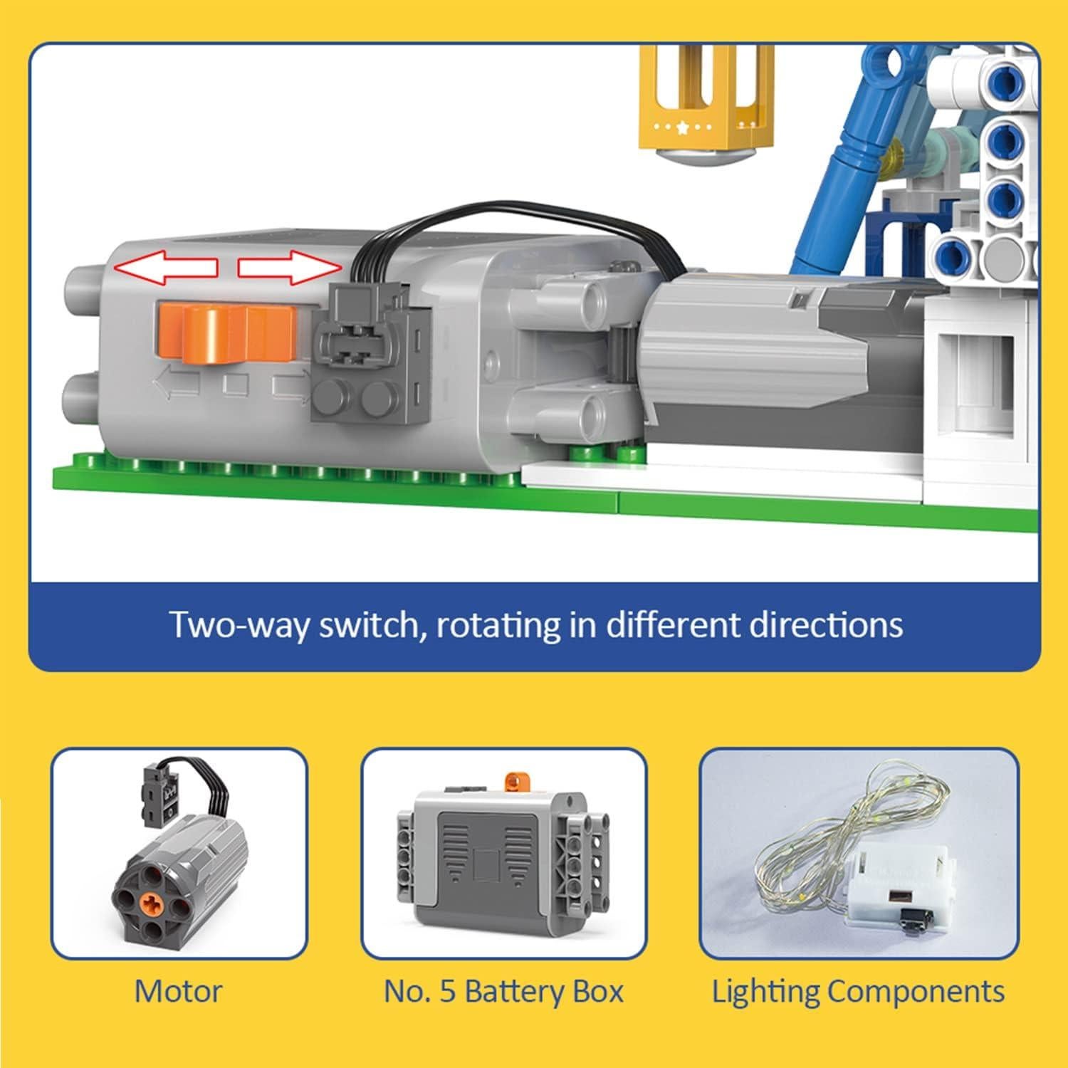 Kit de Bloques de Construcción Rueda de la Fortuna 870 Piezas