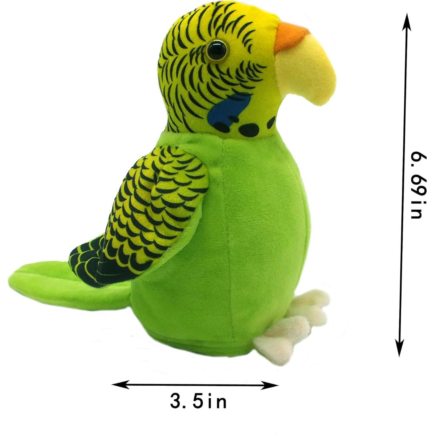 Loro Hablador Electrónico Vincilee Verde 18cm Juguete Divertido