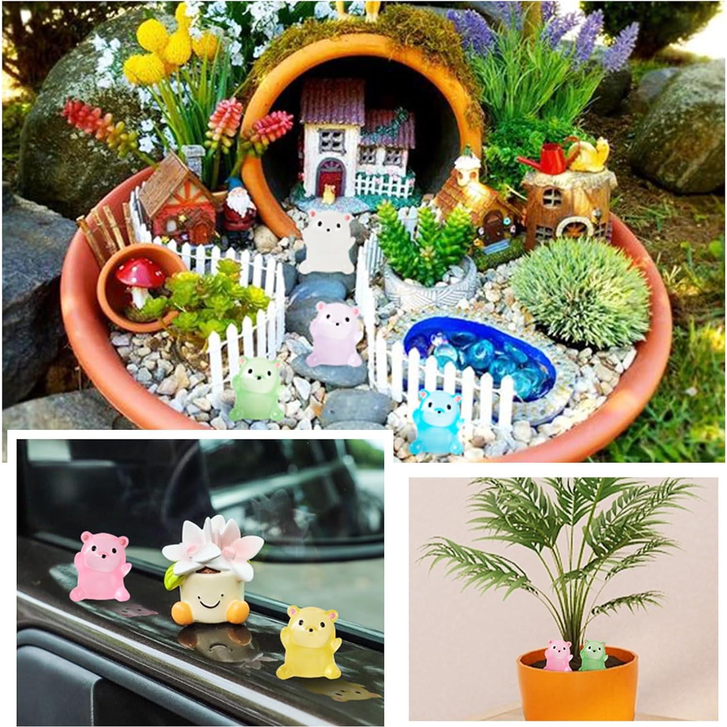 Figuritas de Osos Luminiscentes Beadthoven 24 Pcs Resina