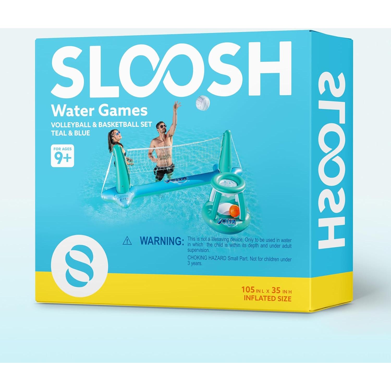 Juego de Flotadores Inflables Joyin para Piscina - Voleibol y Baloncesto