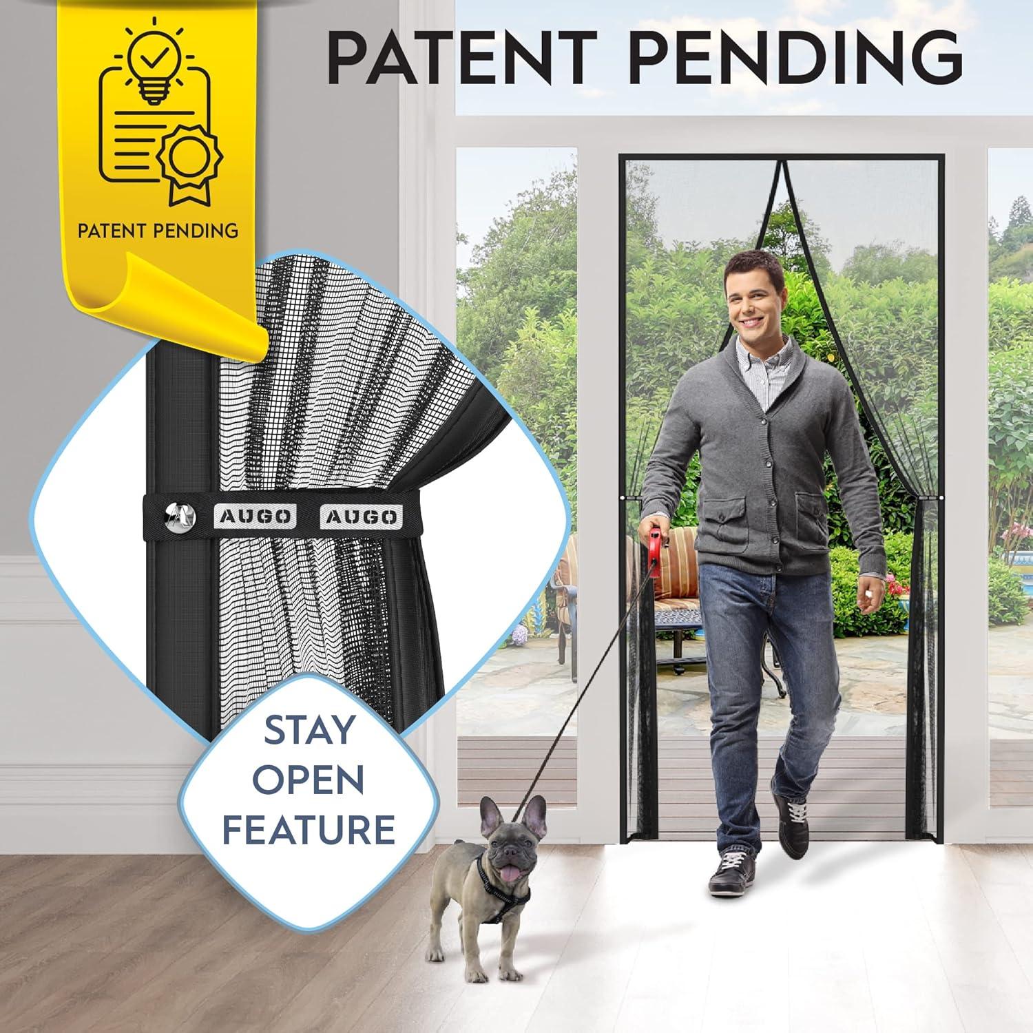 Puerta de Pantalla Magnética AUGO 86x206 cm Resistente