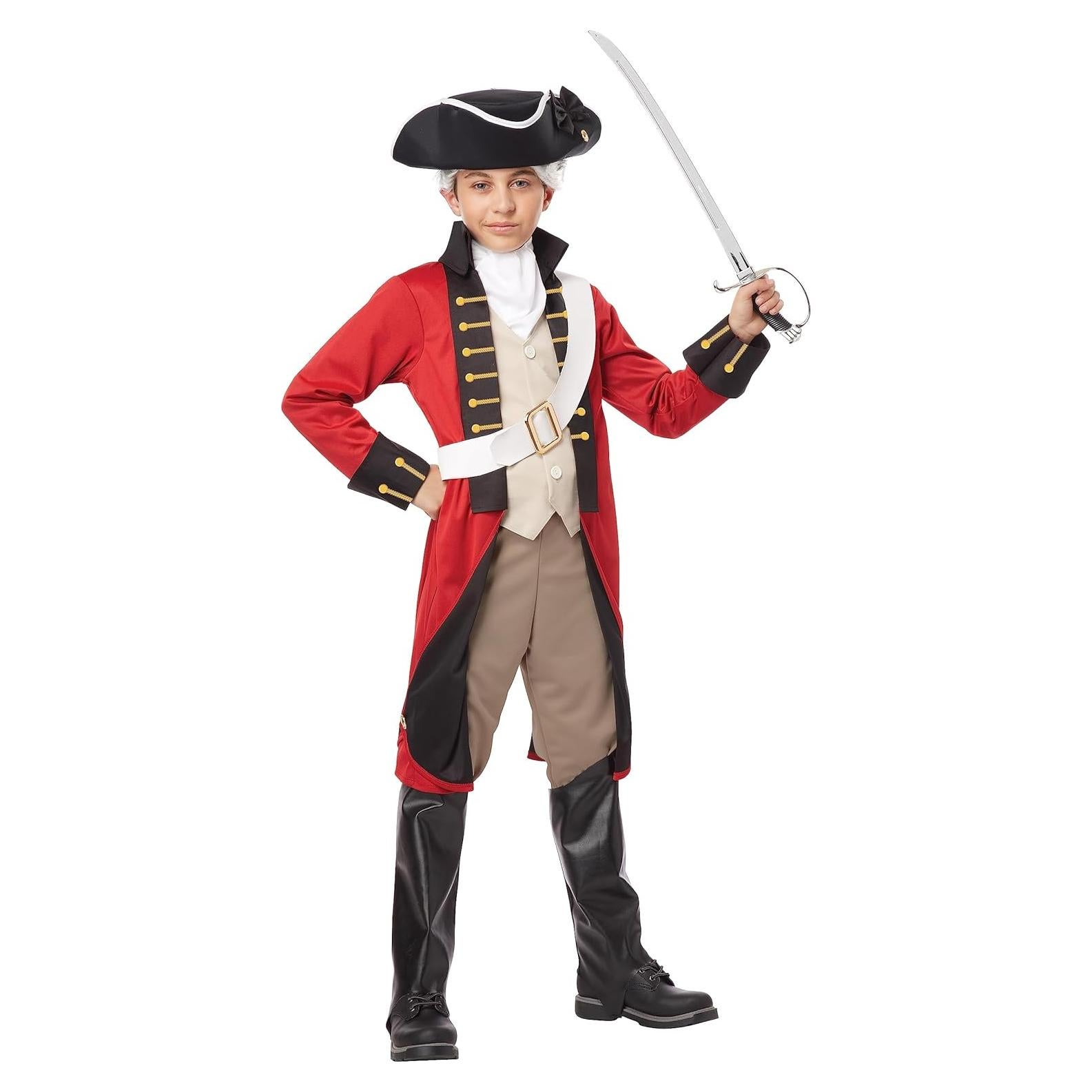 Disfraz Redcoat Británico para Niños California Costumes M 8-10