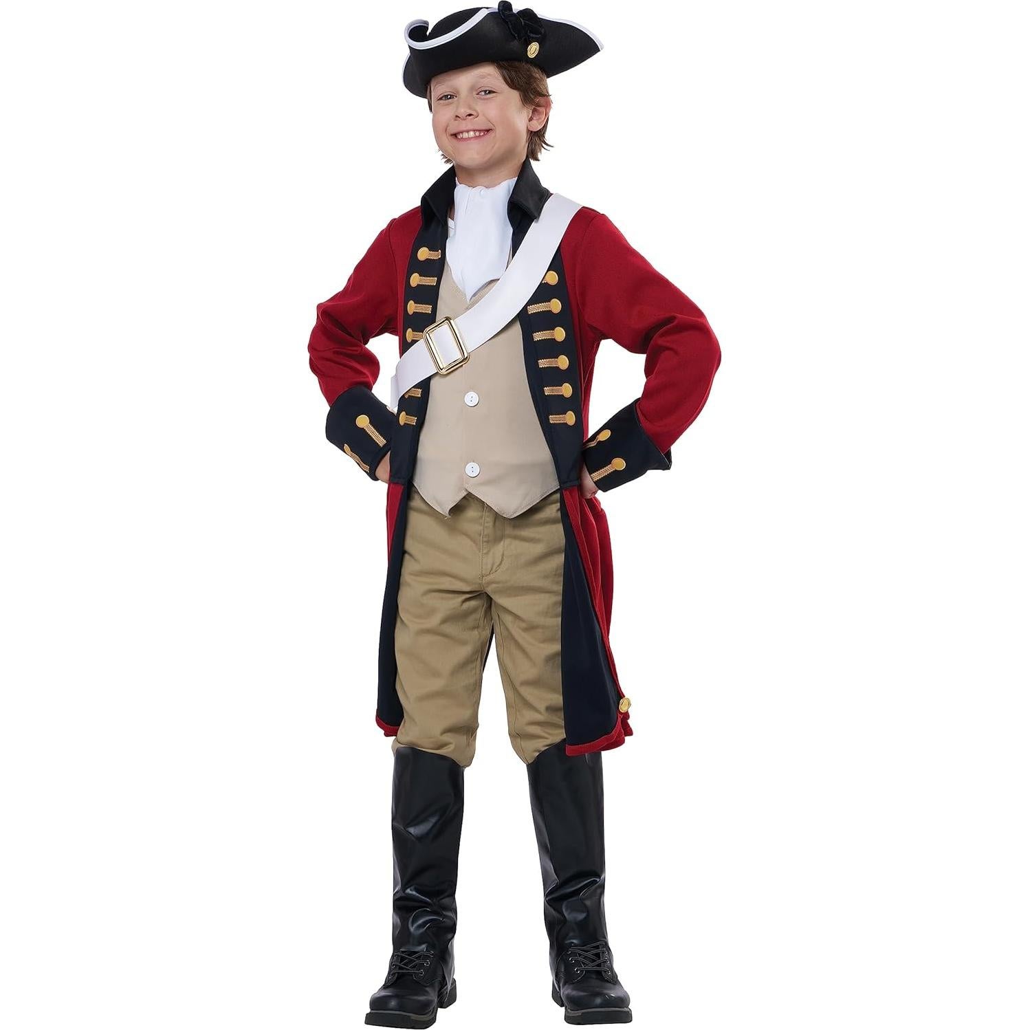 Disfraz Redcoat Británico para Niños California Costumes M 8-10