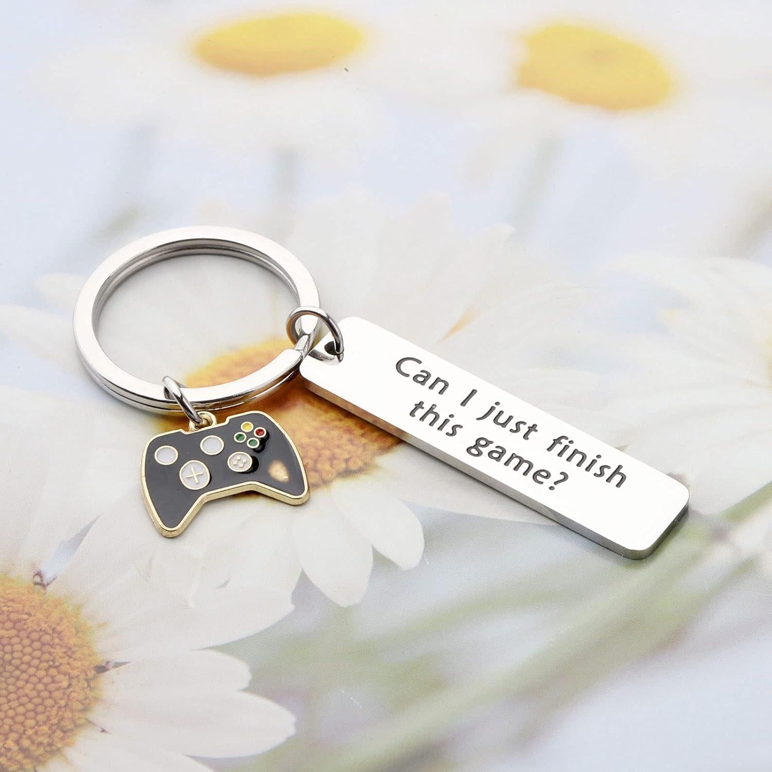 Llavero de Juego TGBJE Acero Inoxidable Grabado a Mano