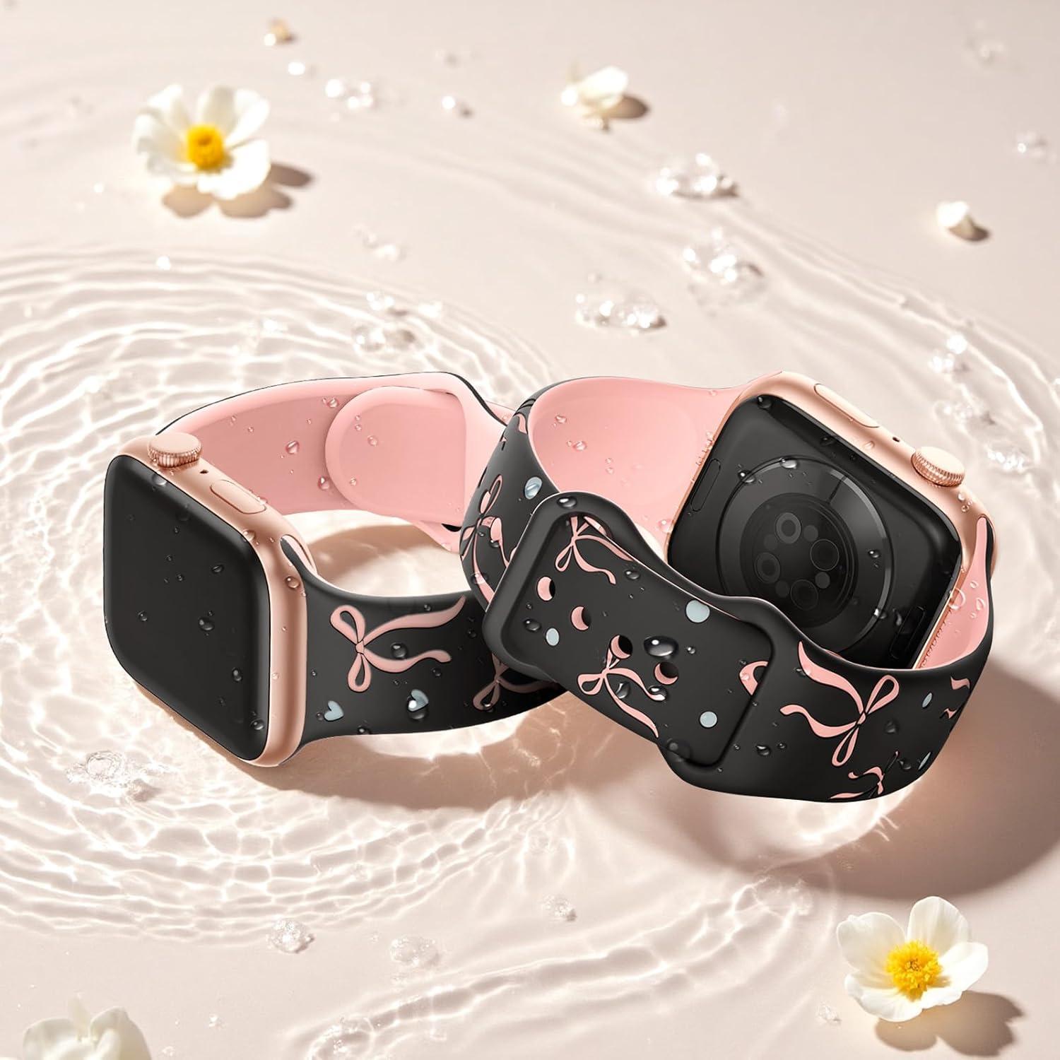 Banda Floral de Silicona SuperNaNa para Apple Watch 38-49mm