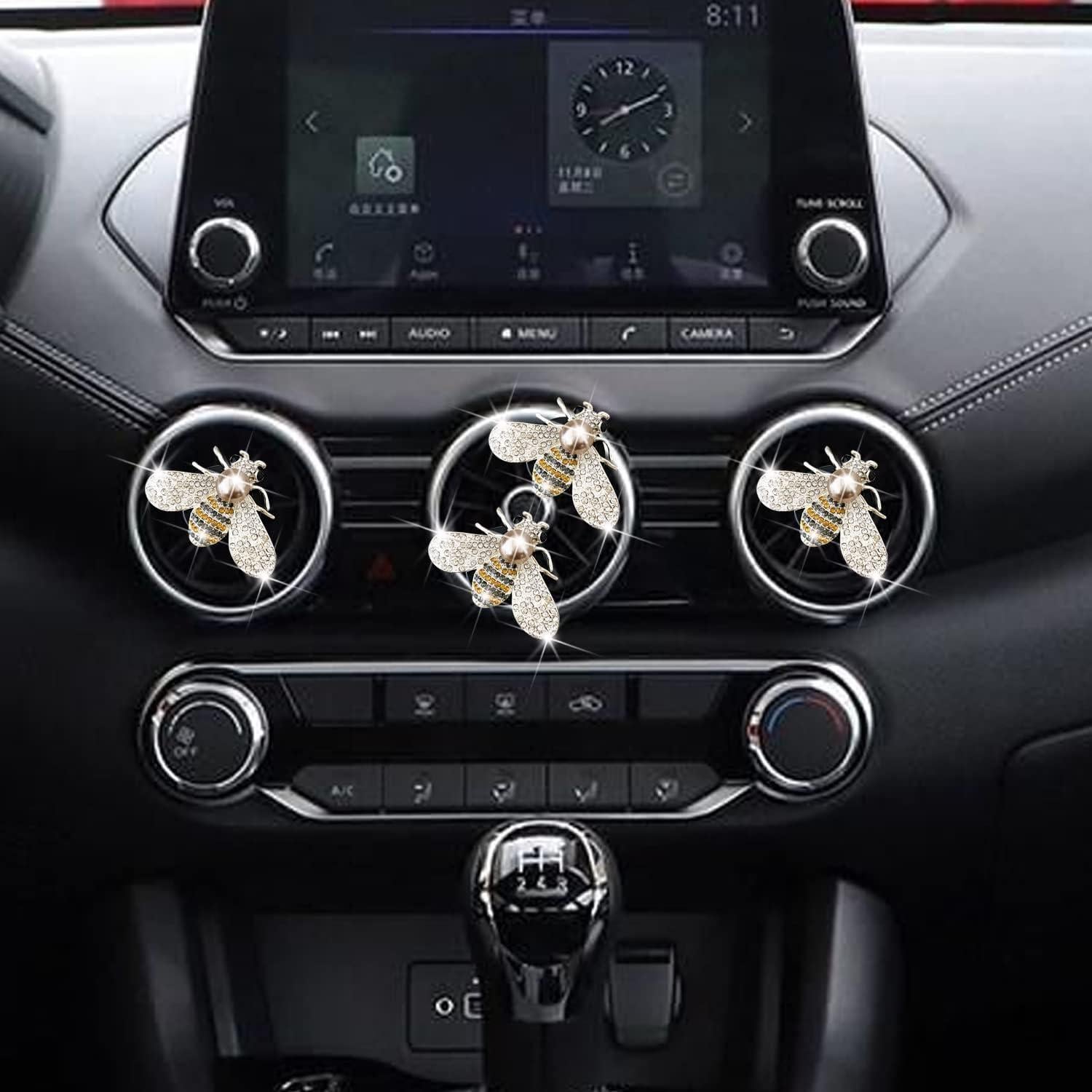 Clip de Ventilación para Auto Galyacht con Rhinestones 4 Pcs