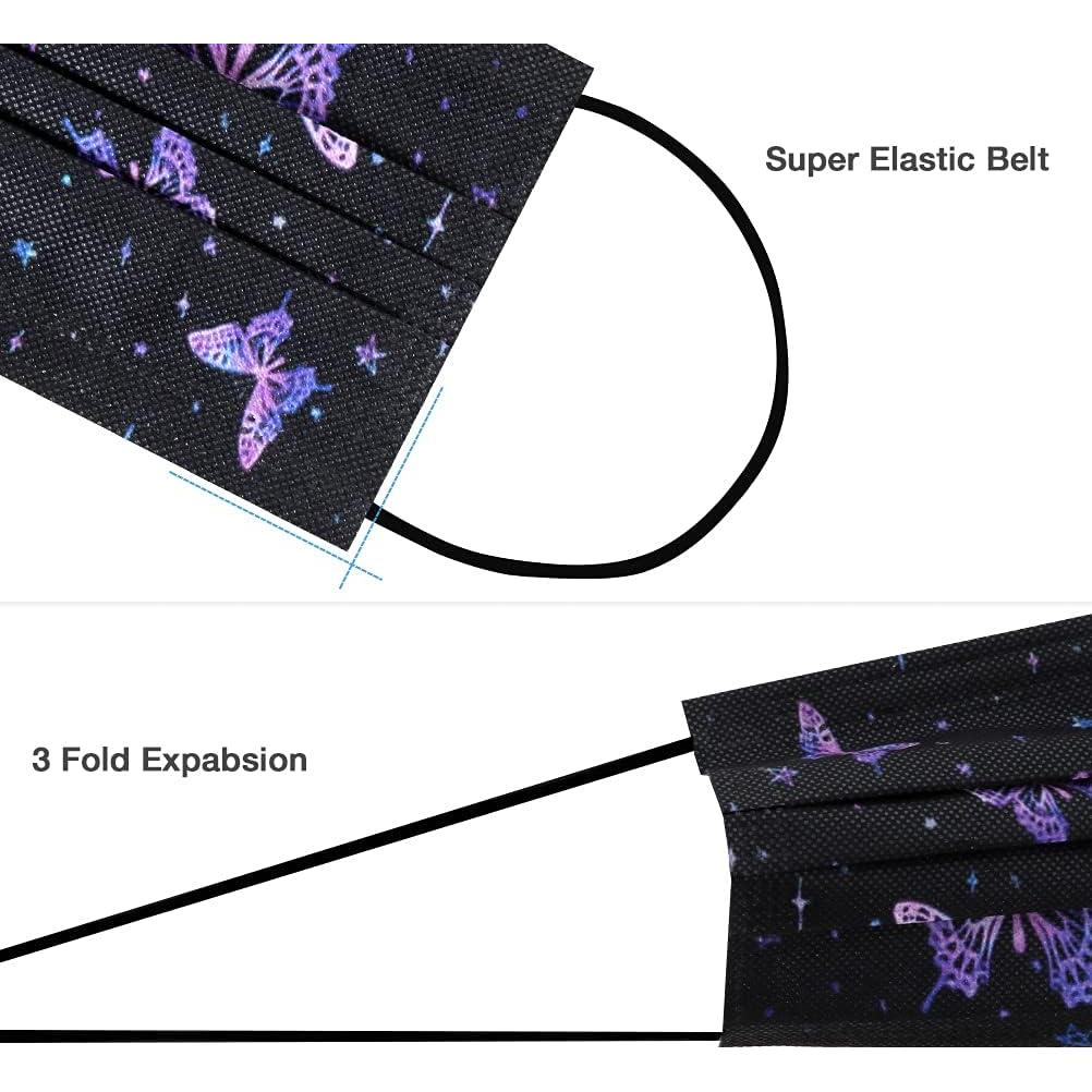 Mascarillas Desechables 3 Capas NVGSN 100 Pcs Adultos Coloridas