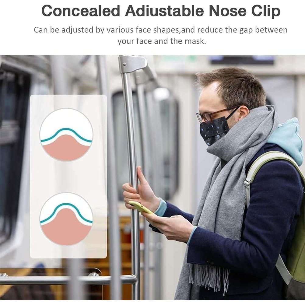 Mascarillas Desechables 3 Capas NVGSN 100 Pcs Adultos Coloridas