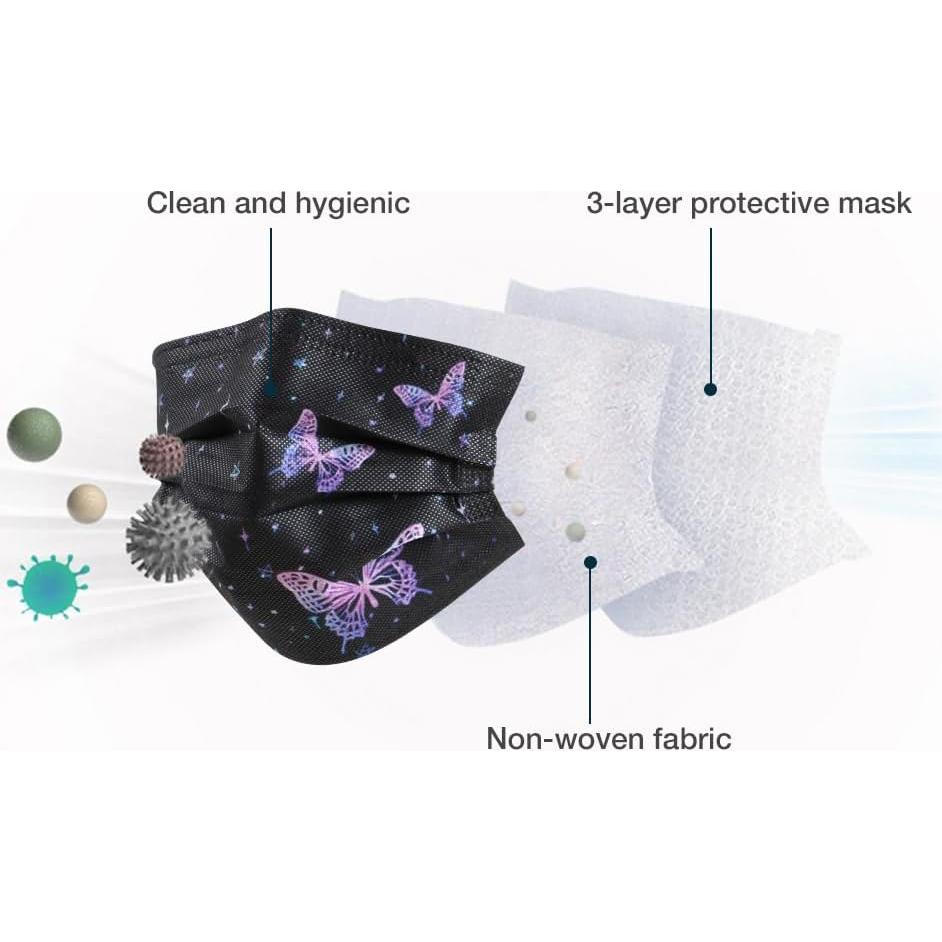 Mascarillas Desechables 3 Capas NVGSN 100 Pcs Adultos Coloridas