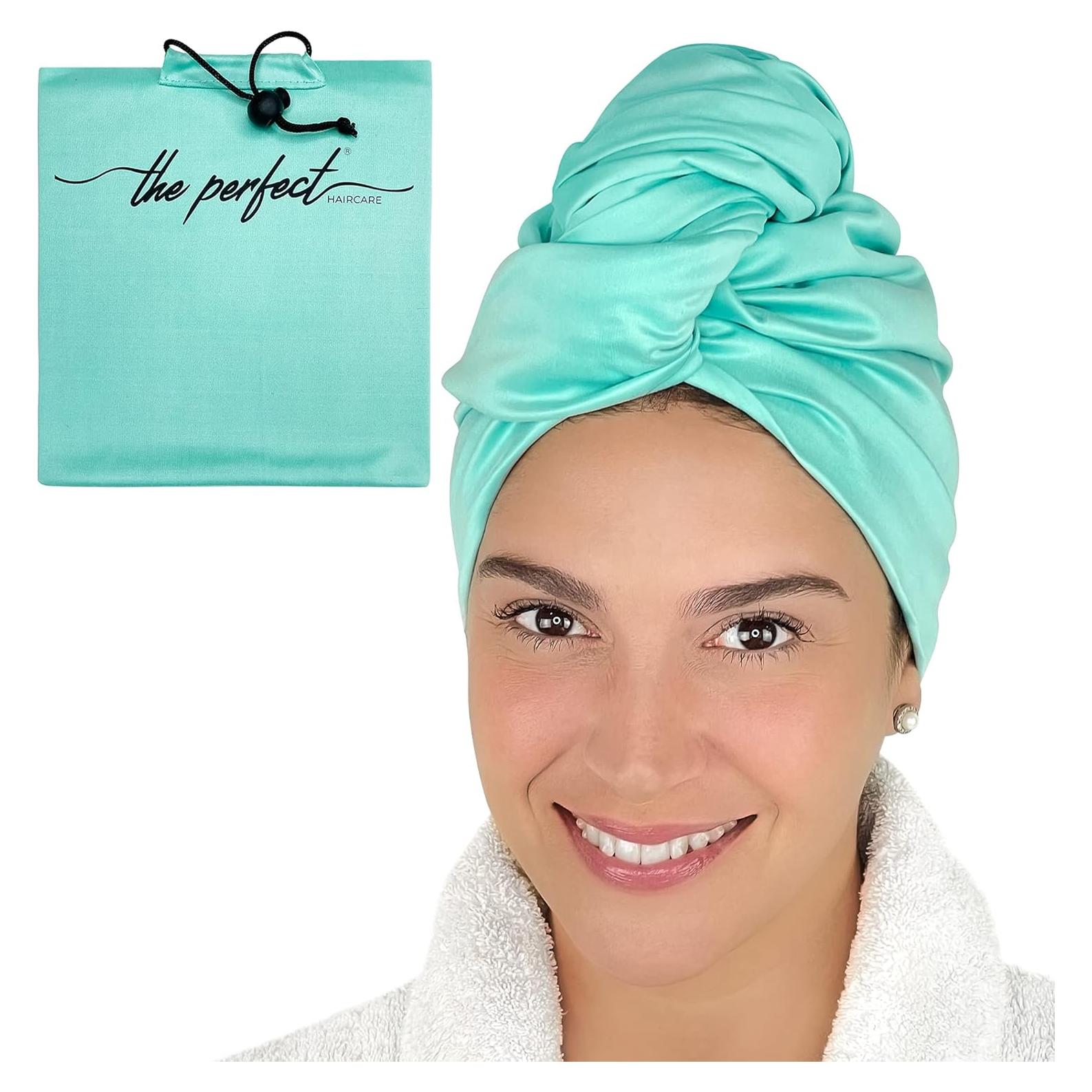 Toalla de Microfibra para Cabello EL CUIDADO PERFECTO - Aguamarina