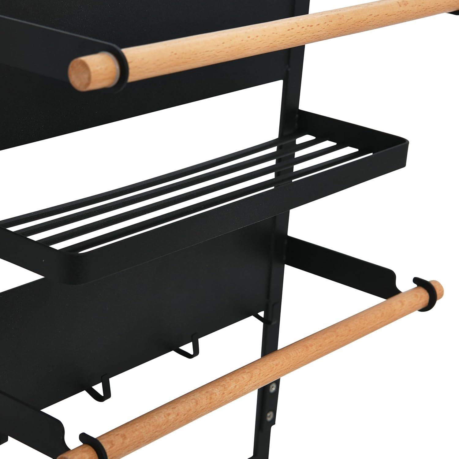 Organizador Magnético de Metal Household Essentials Negro