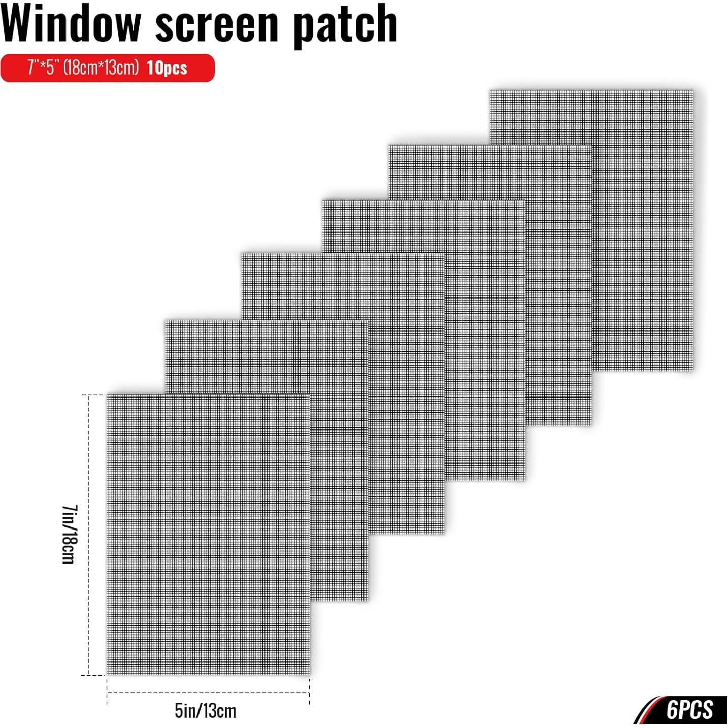 Parche de Reparación de Pantalla Matenf 18x13cm Negro 6 Piezas