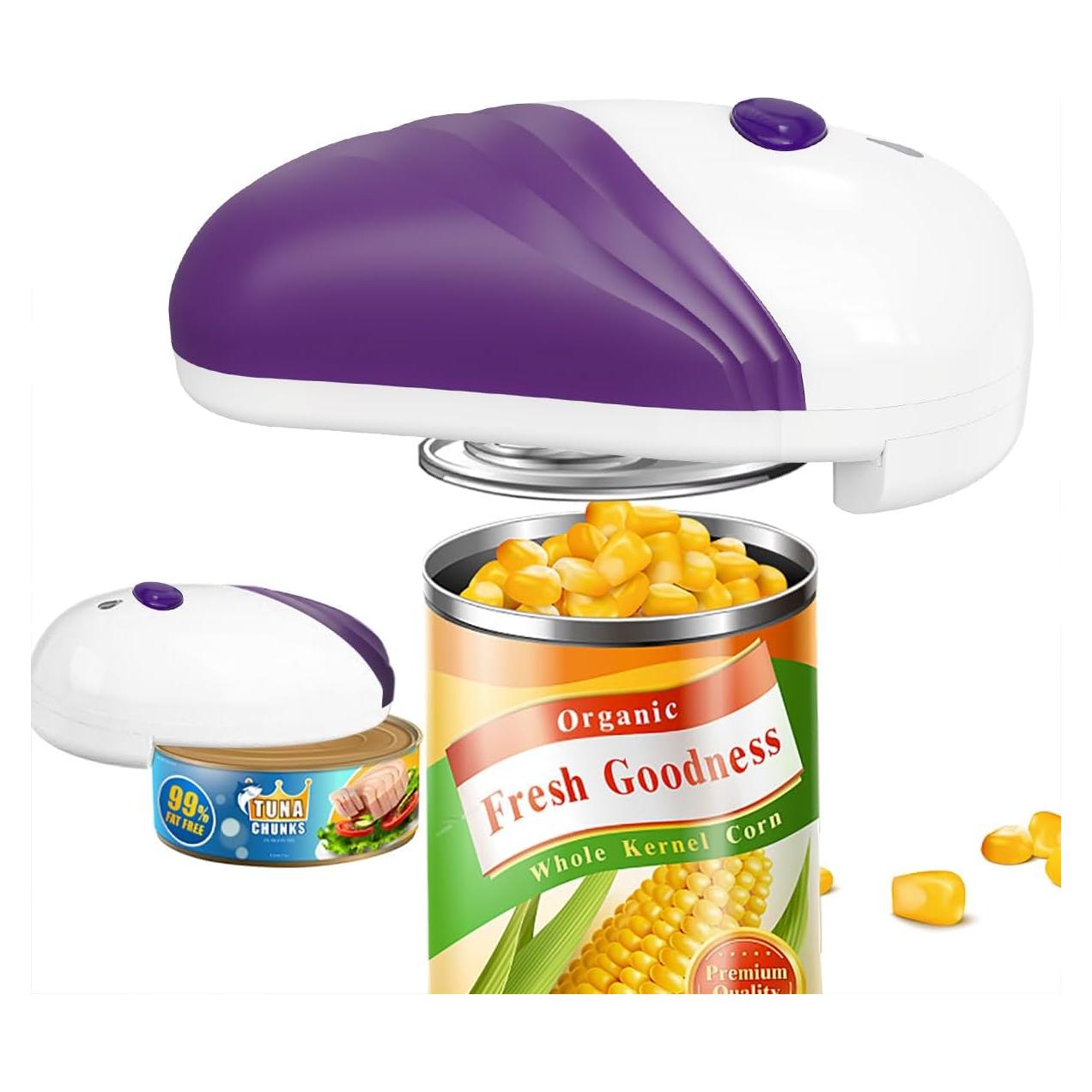 Abrelatas Eléctrico Automático AQUOX Púrpura 198g