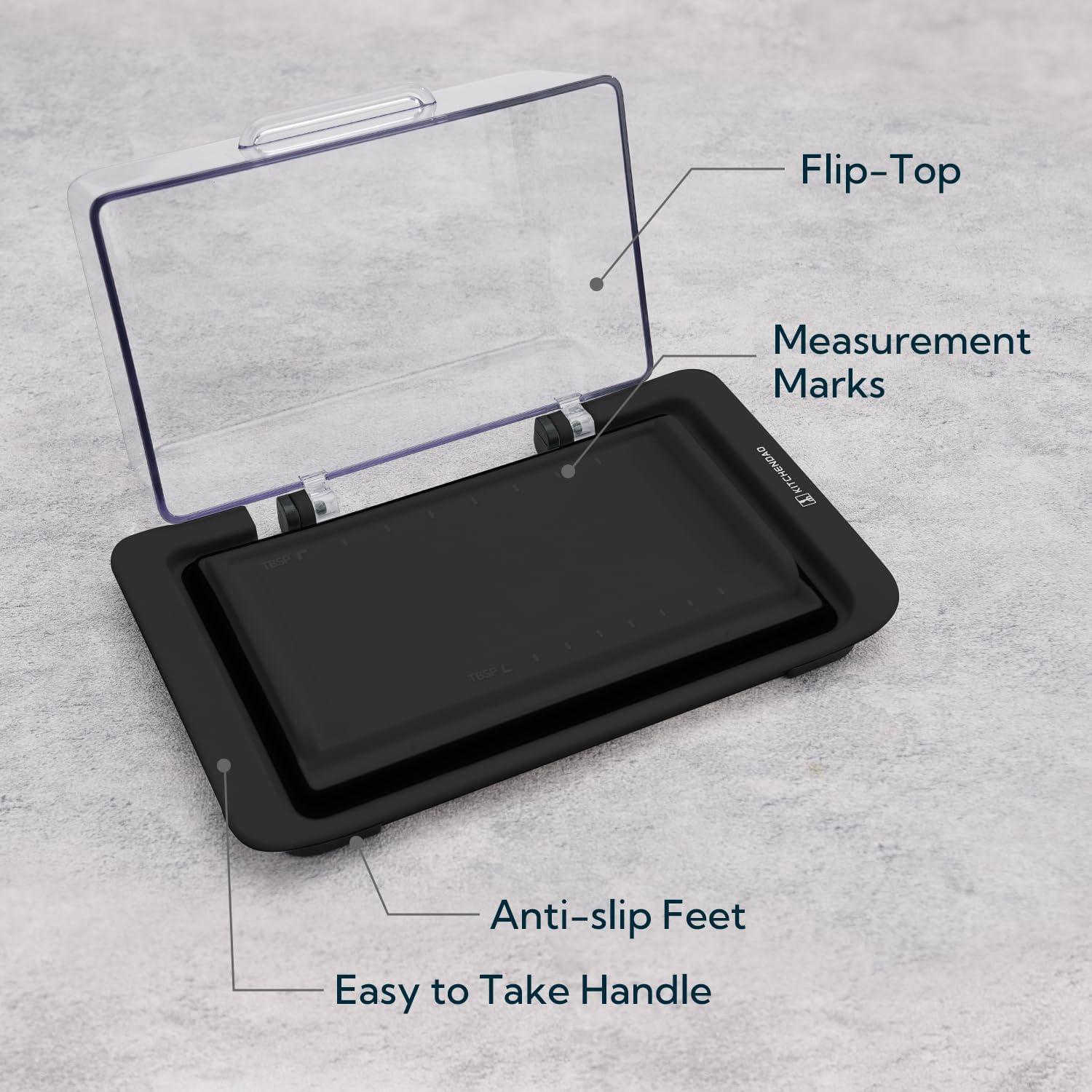 Plato de Mantequilla Hermético KITCHENDAO con Tapa Abatible