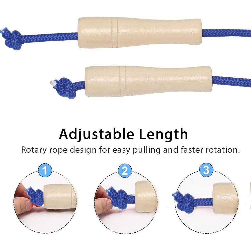 Cuerda de Salto Doble Dutch AUMCDIK 4.88m Ajustable para 5-6 Saltadores