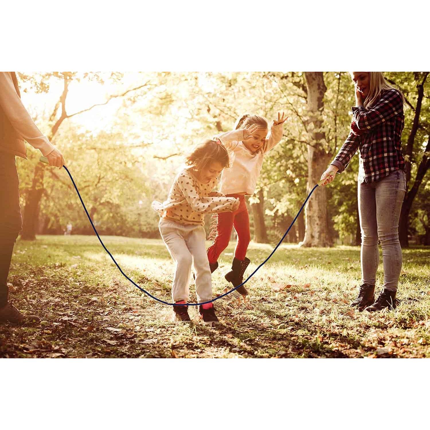 Cuerda de Salto Doble Dutch AUMCDIK 4.88m Ajustable para 5-6 Saltadores