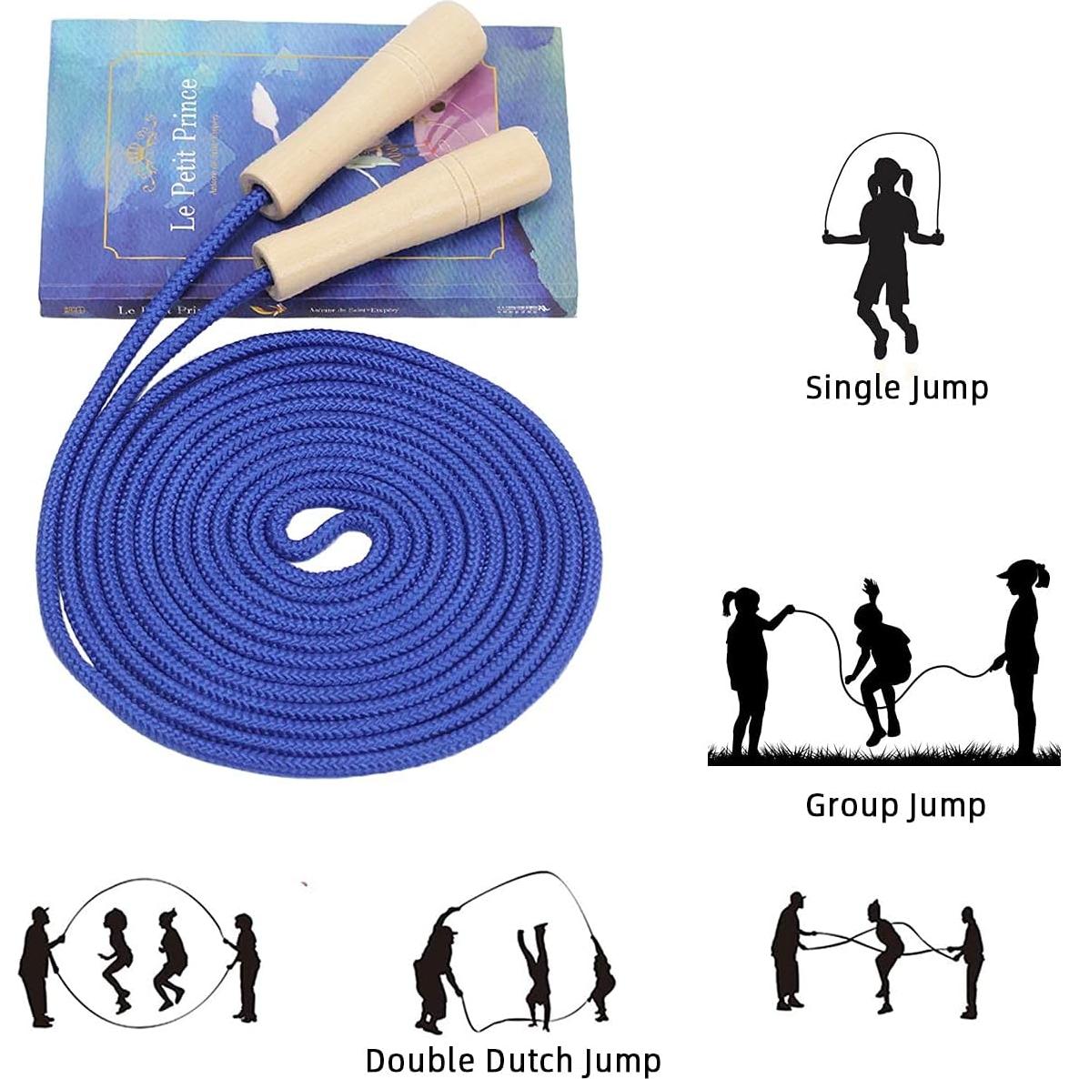 Cuerda de Salto Doble Dutch AUMCDIK 4.88m Ajustable para 5-6 Saltadores