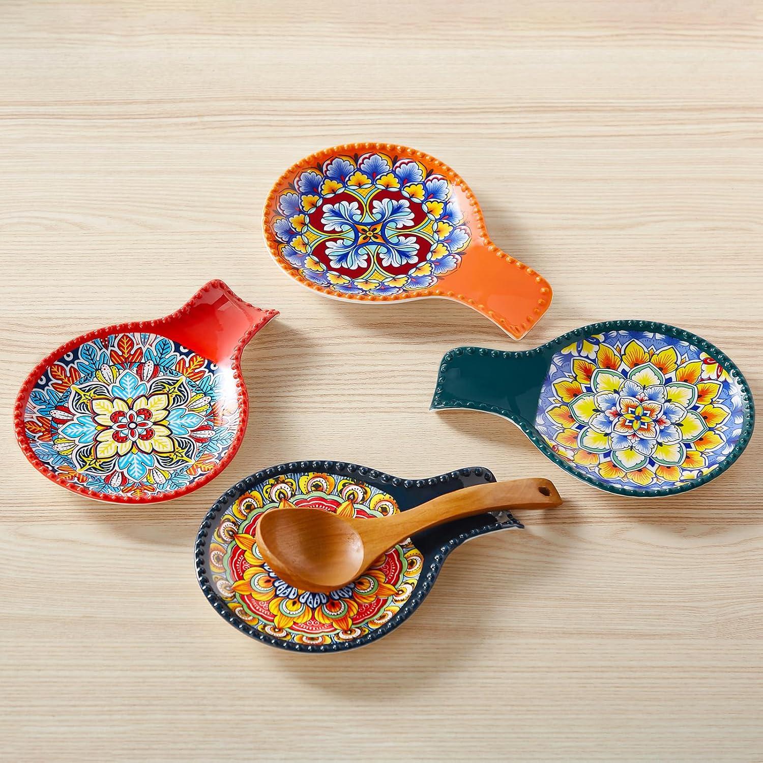 Soporte de Cuchara de Cerámica Vancasso Azul 19.5 cm