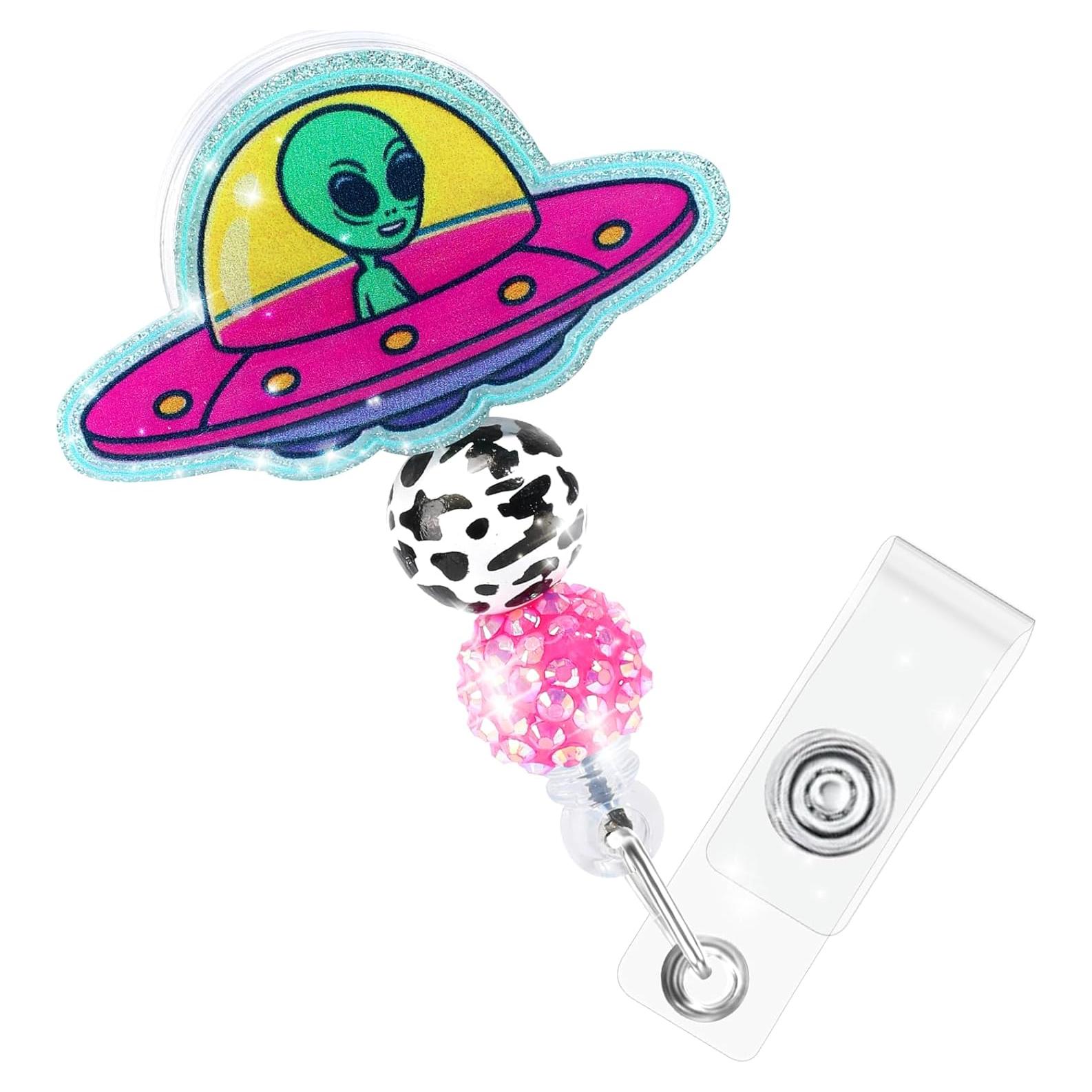 Soporte Retráctil para Insignias Namifin Alien 4.54g Clip Giratorio