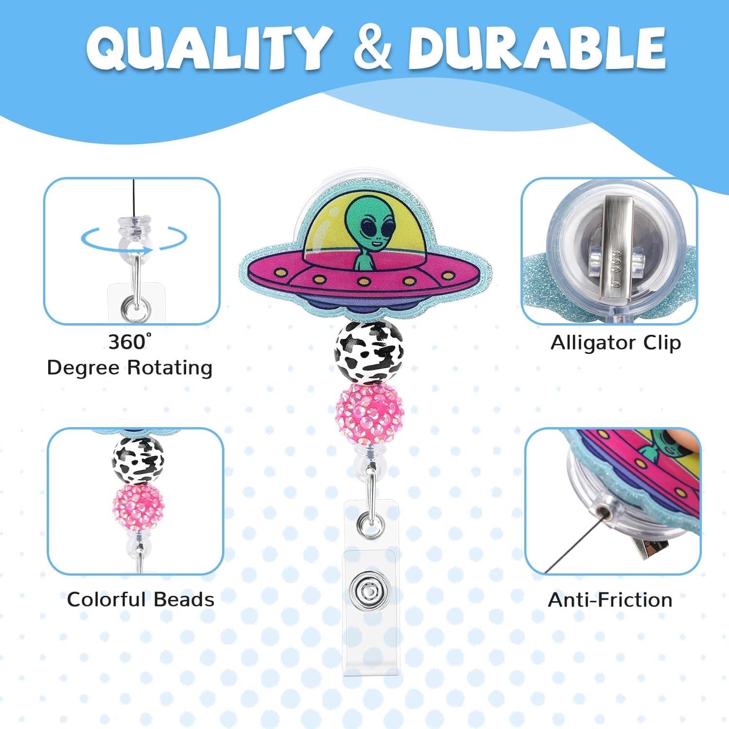 Soporte Retráctil para Insignias Namifin Alien 4.54g Clip Giratorio