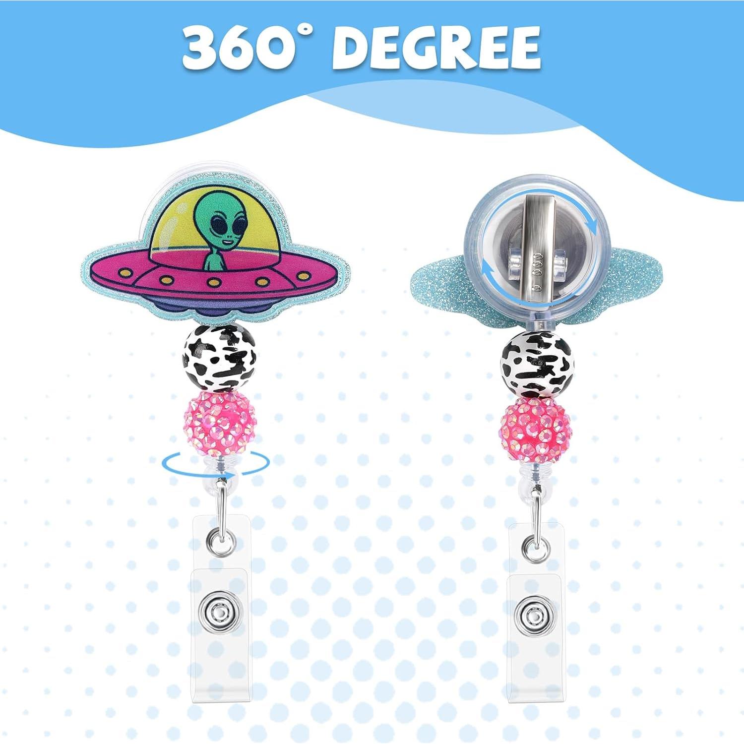 Soporte Retráctil para Insignias Namifin Alien 4.54g Clip Giratorio