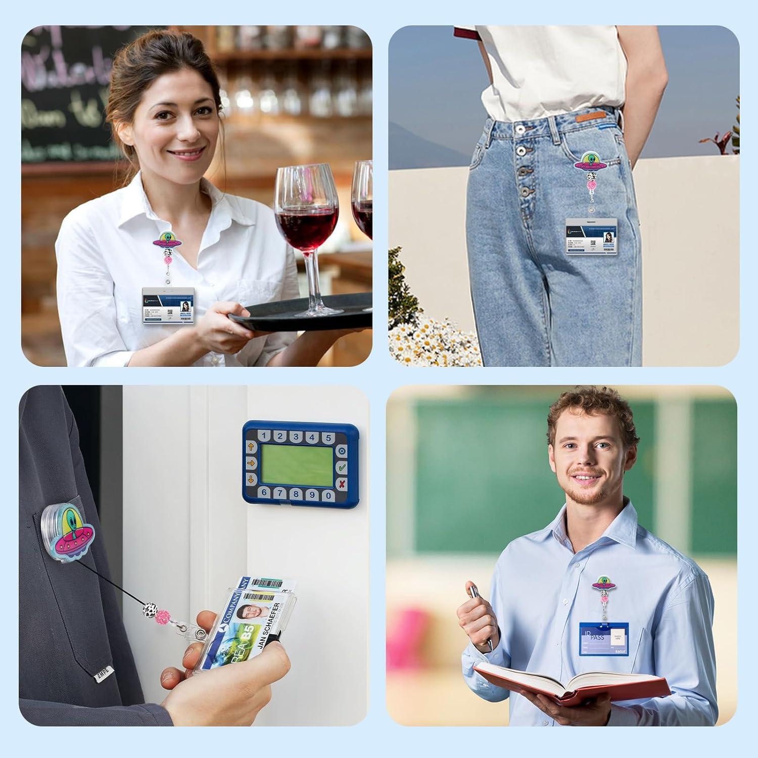 Soporte Retráctil para Insignias Namifin Alien 4.54g Clip Giratorio