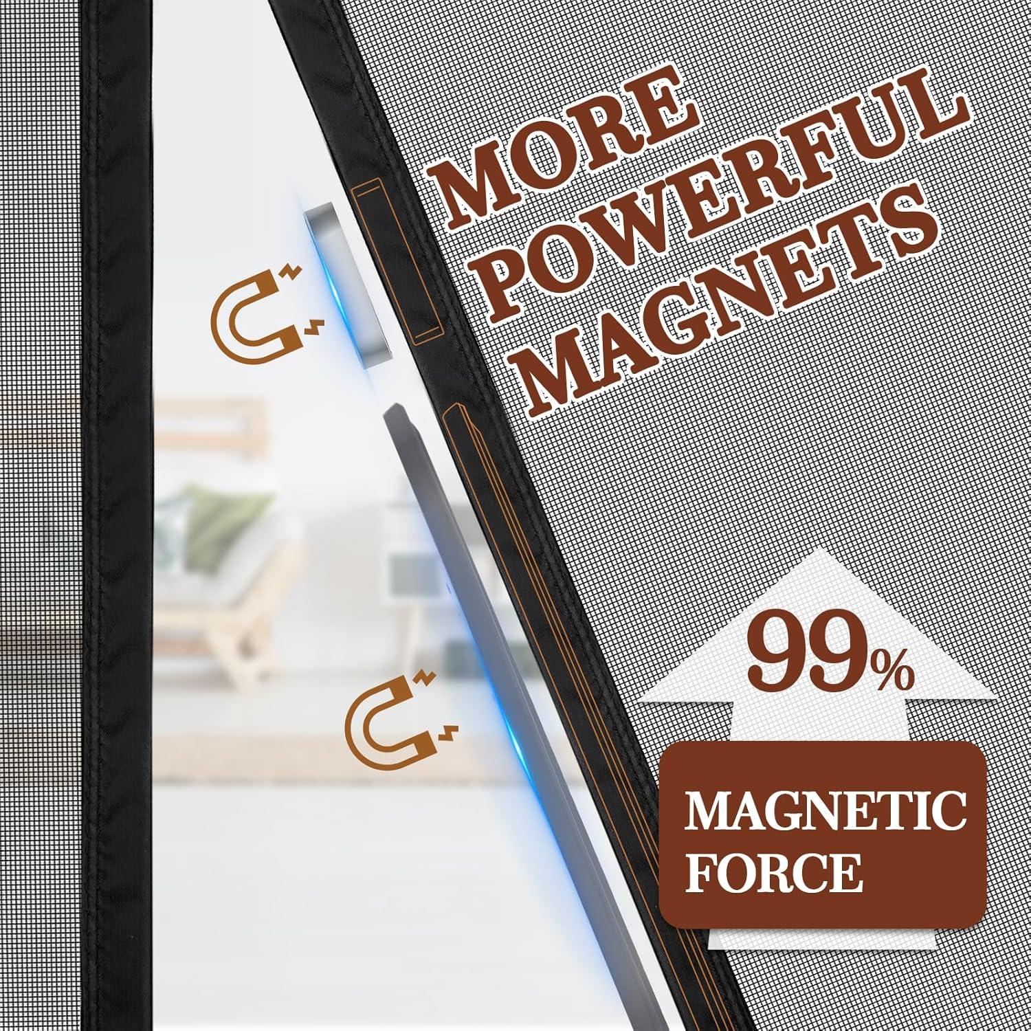 Yotache Puerta Pantalla Magnética Ajustable 73-83 cm x 200-205 cm