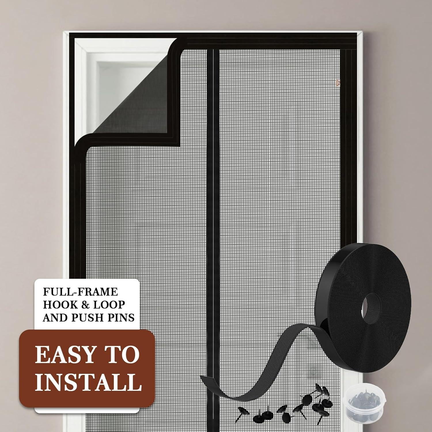 Yotache Puerta Pantalla Magnética Ajustable 73-83 cm x 200-205 cm