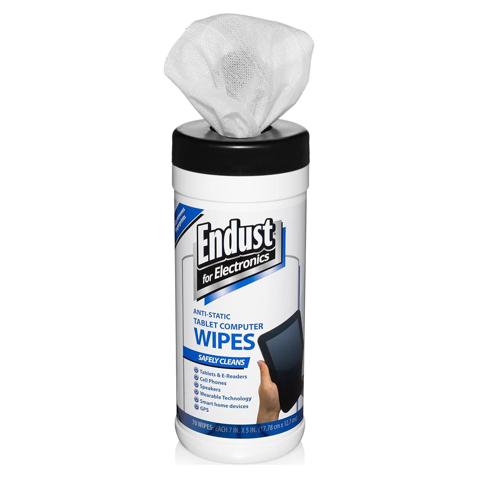 Toallitas Limpiadoras Endust para Pantallas - 70 Unidades