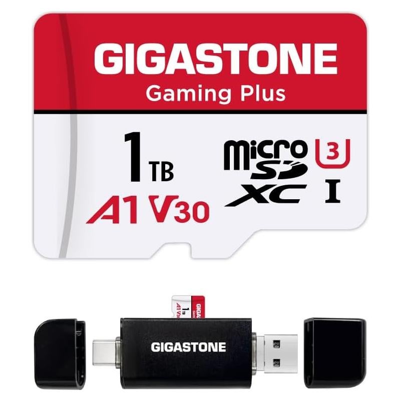 Tarjeta Micro SD 1TB Gigastone Gaming Plus UHS-I A1 U3 V30