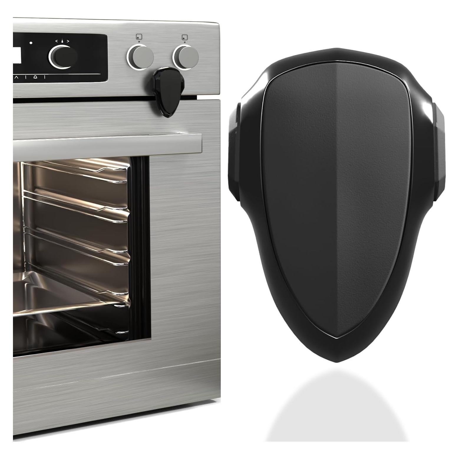 Cerradura de Seguridad para Horno Infantil - Negro, Resistente al Calor