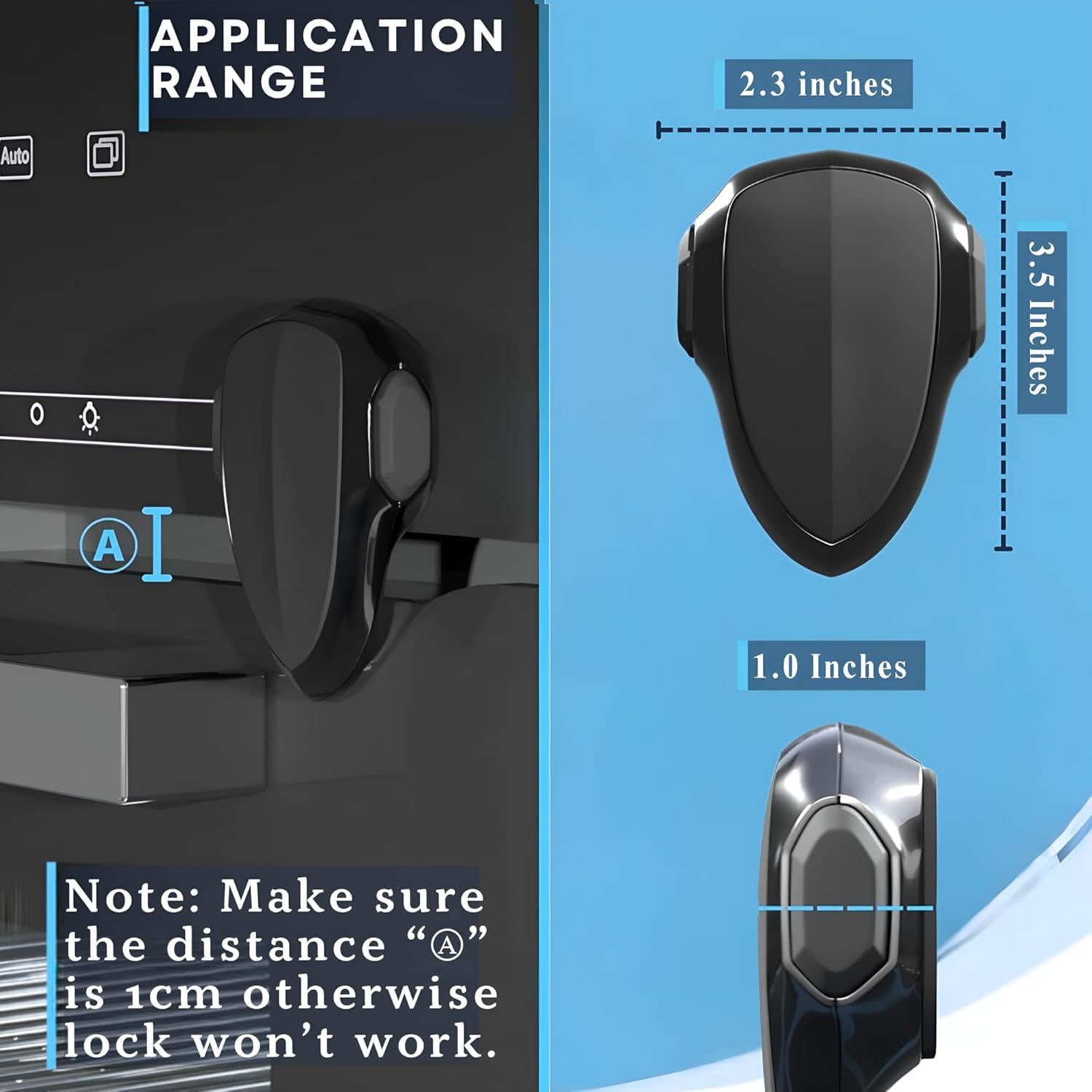 Cerradura de Seguridad para Horno Infantil - Negro, Resistente al Calor