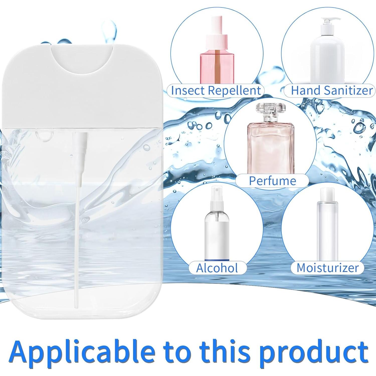 2 Botellas de Spray Rimoev 50 ml Transparentes Reutilizables