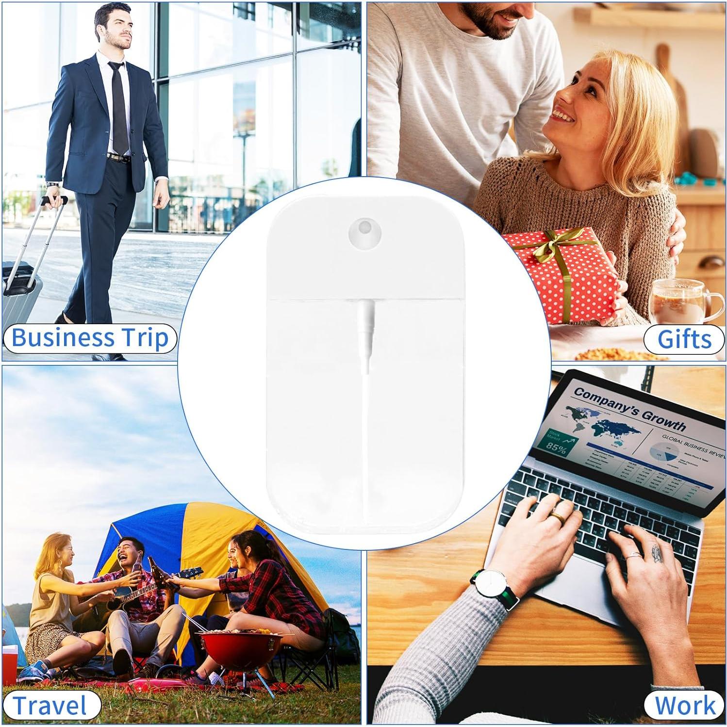 2 Botellas de Spray Rimoev 50 ml Transparentes Reutilizables