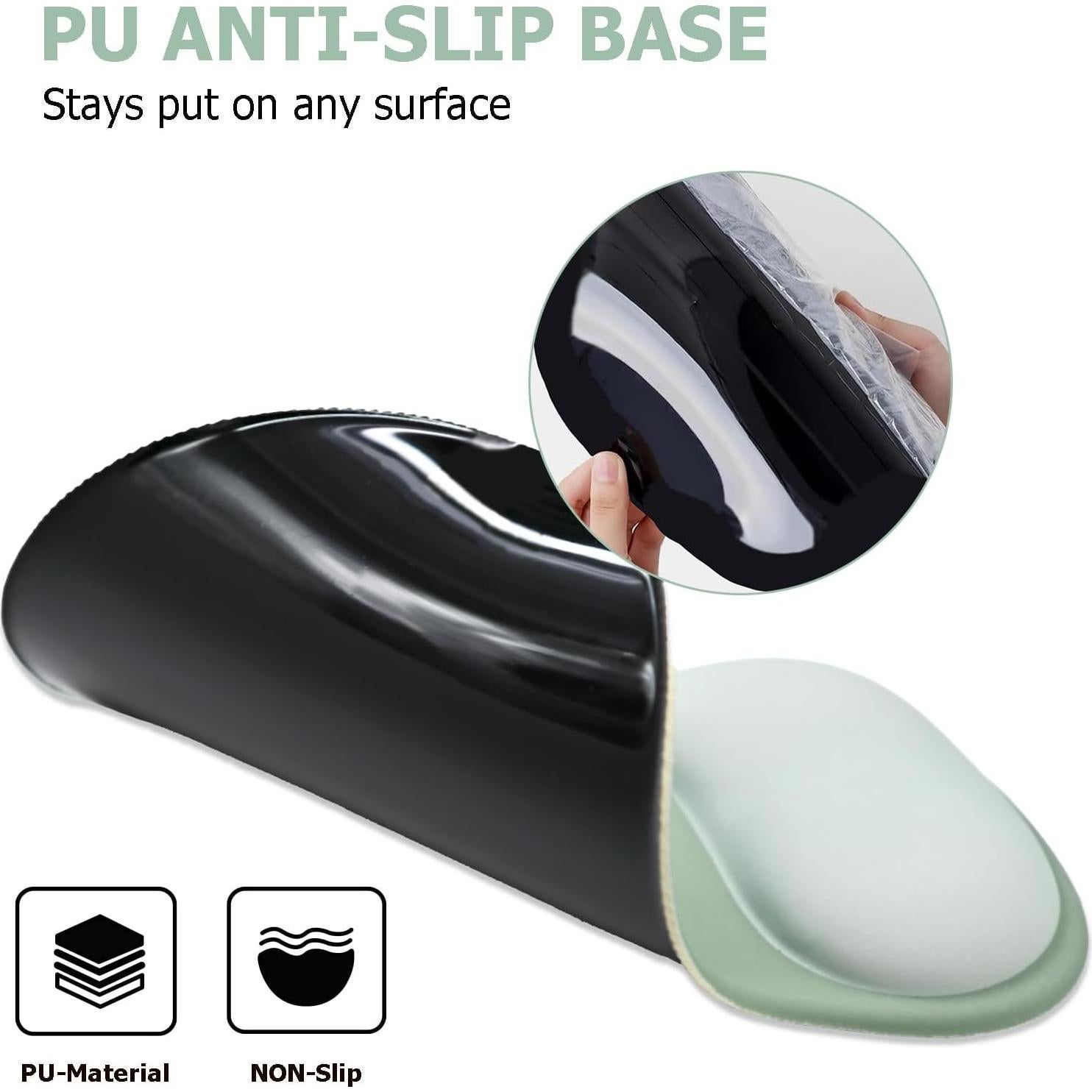 Alfombrilla de Ratón Ergonómica NEENALO con Reposamuñecas Verde