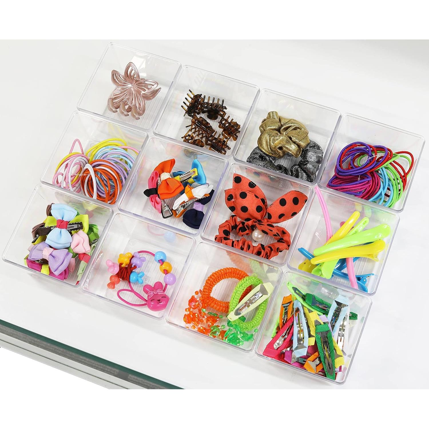Organizador de Cajones Transparente Simple Houseware 12 Piezas