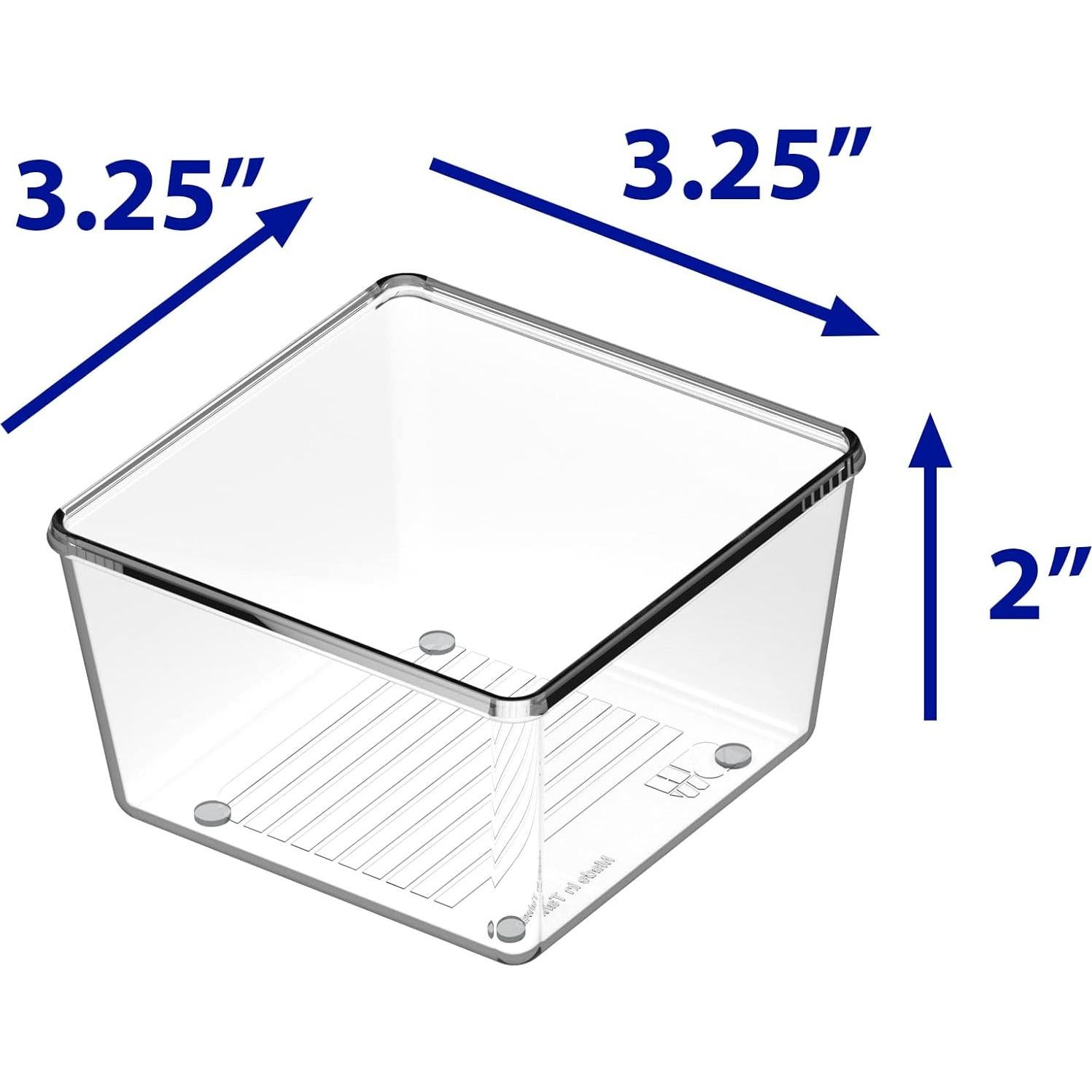 Organizador de Cajones Transparente Simple Houseware 12 Piezas