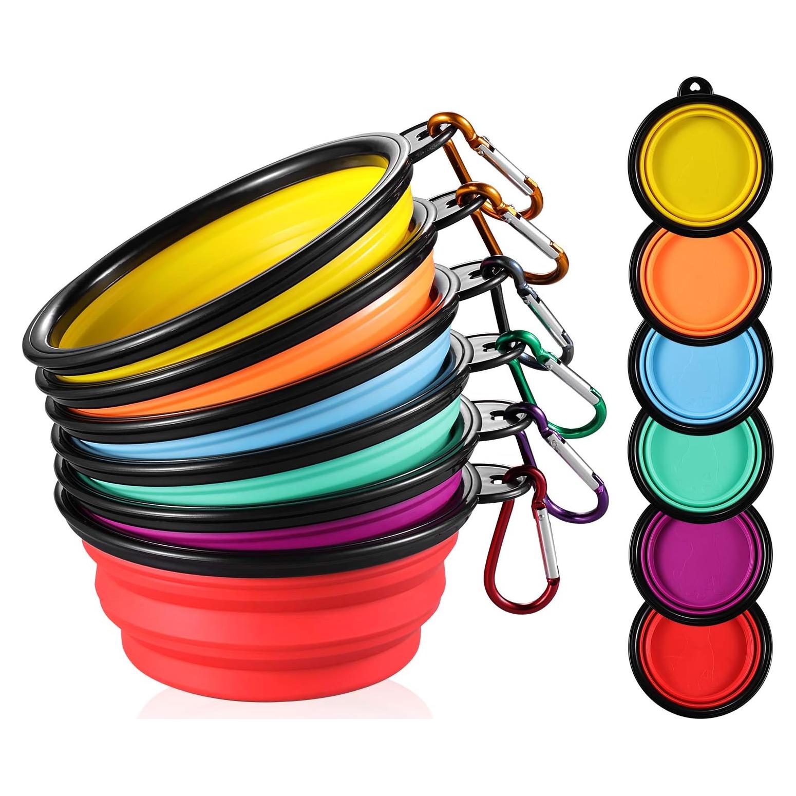 Cuencos Plegables para Perros ME.FAN - 6 Paquete 12oz