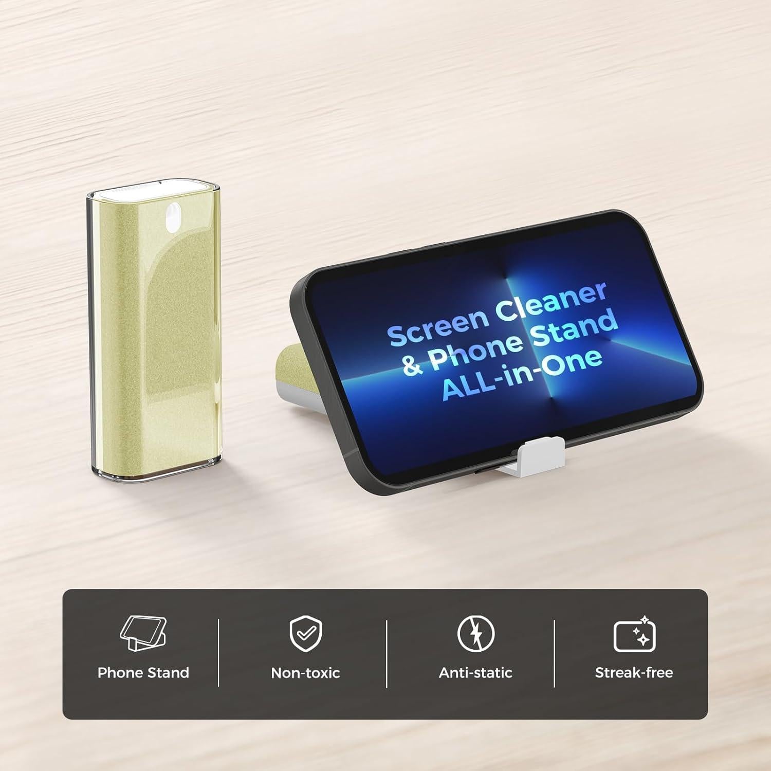 CLICK CLEAN Limpiador de Pantallas Táctiles Spray 119g con Soporte