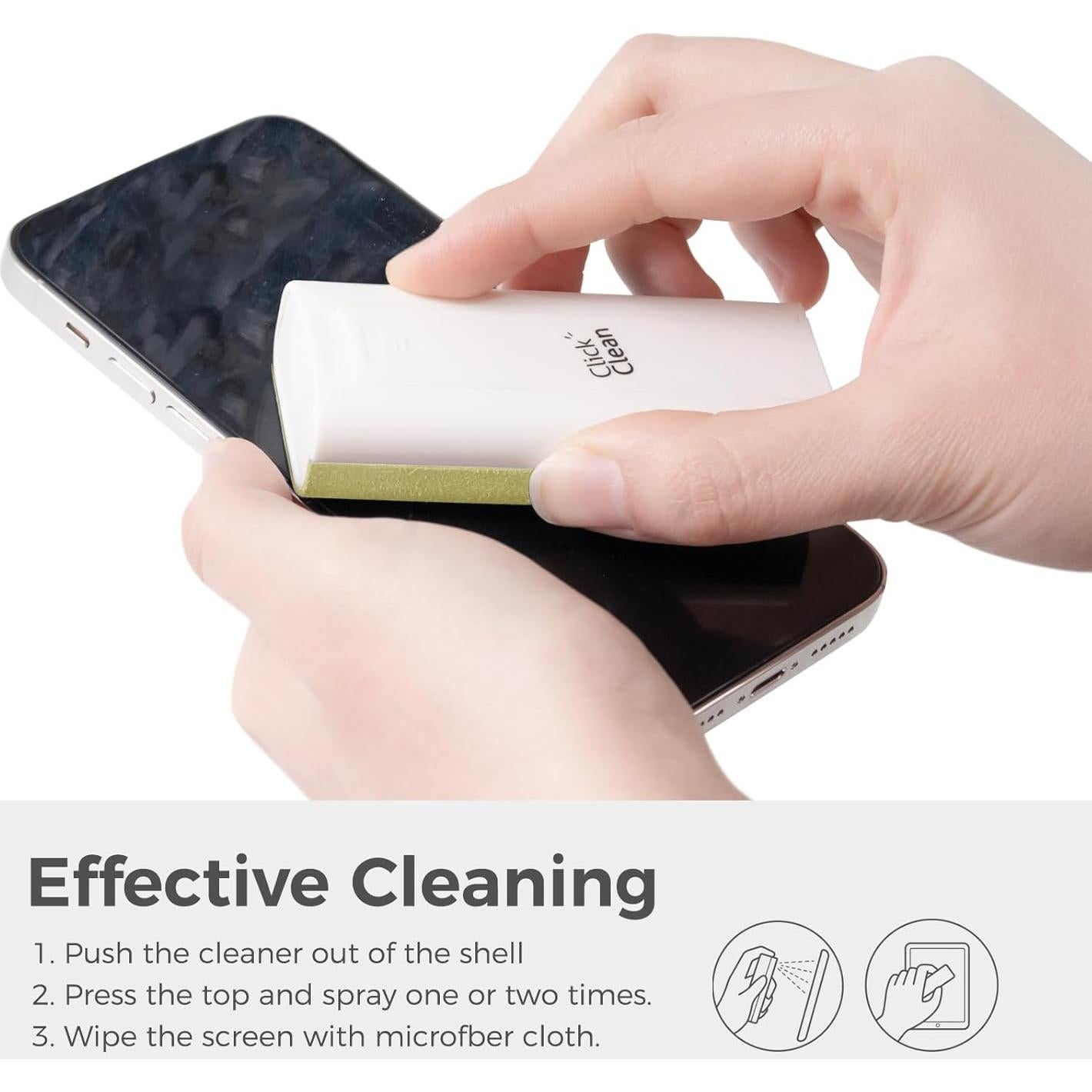 CLICK CLEAN Limpiador de Pantallas Táctiles Spray 119g con Soporte