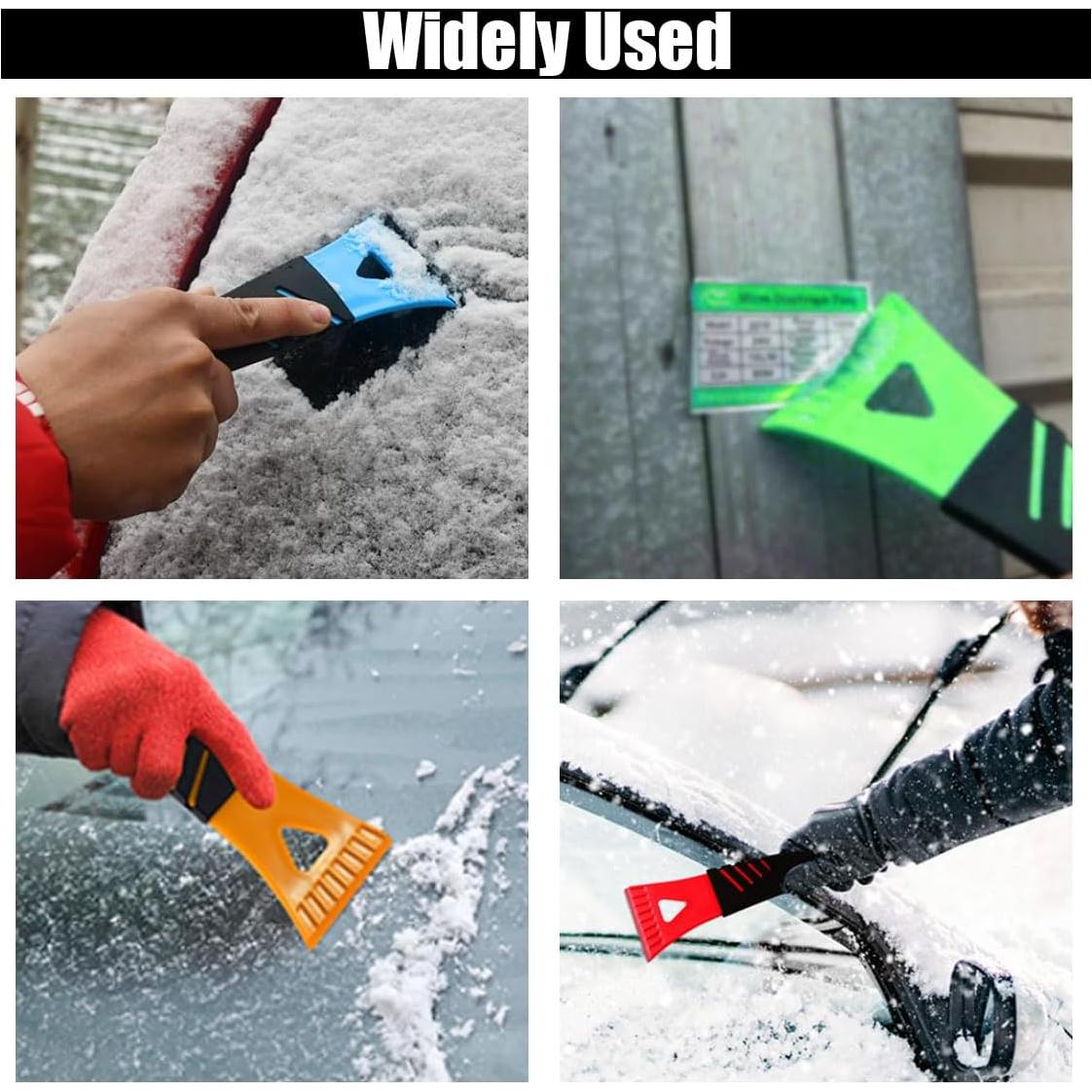 4 Raspadores de Hielo y Nieve para Coche GLSOWEE 18.18 cm