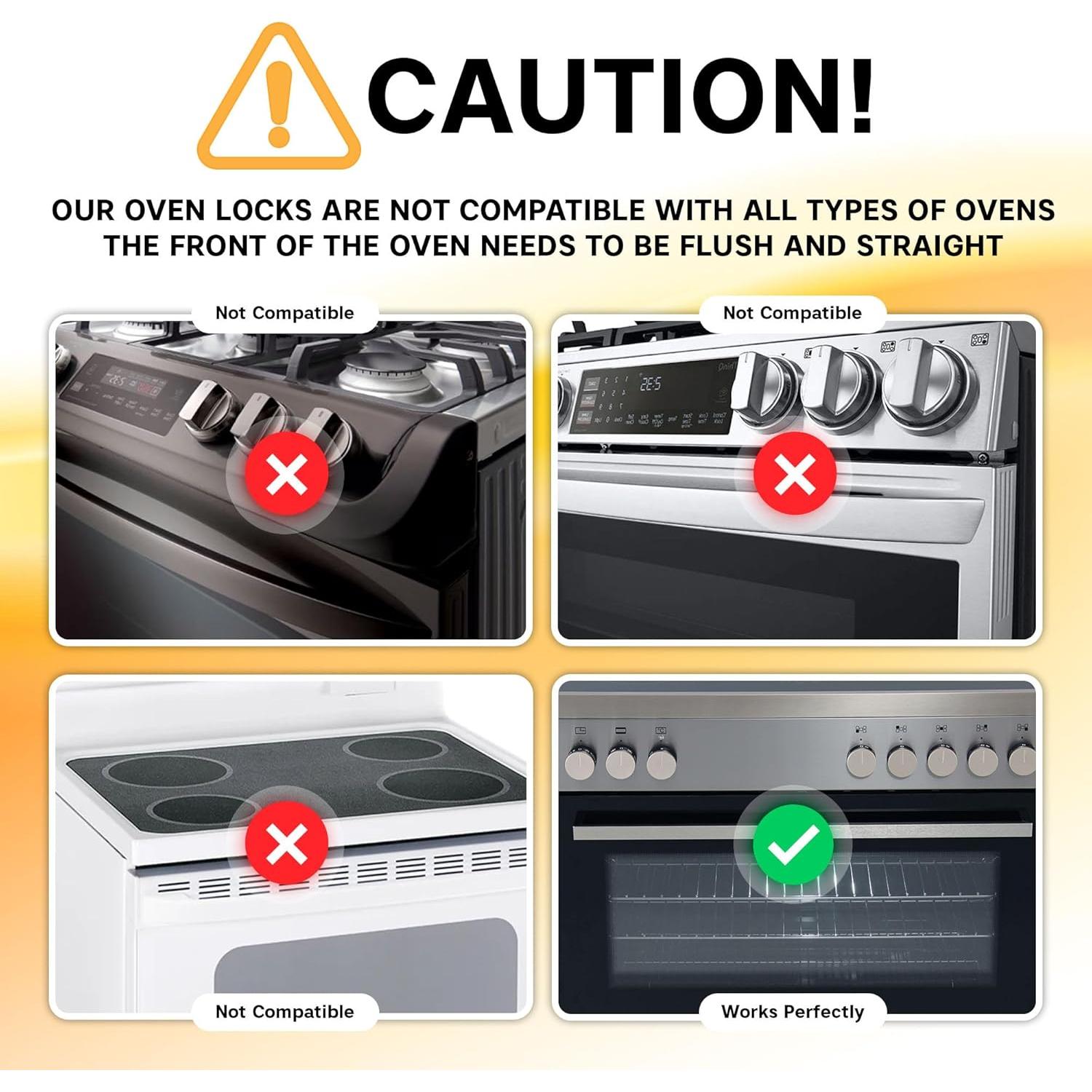 BeeGo Cerradura de Seguridad para Horno Negro - Adhesivo 3M VHB