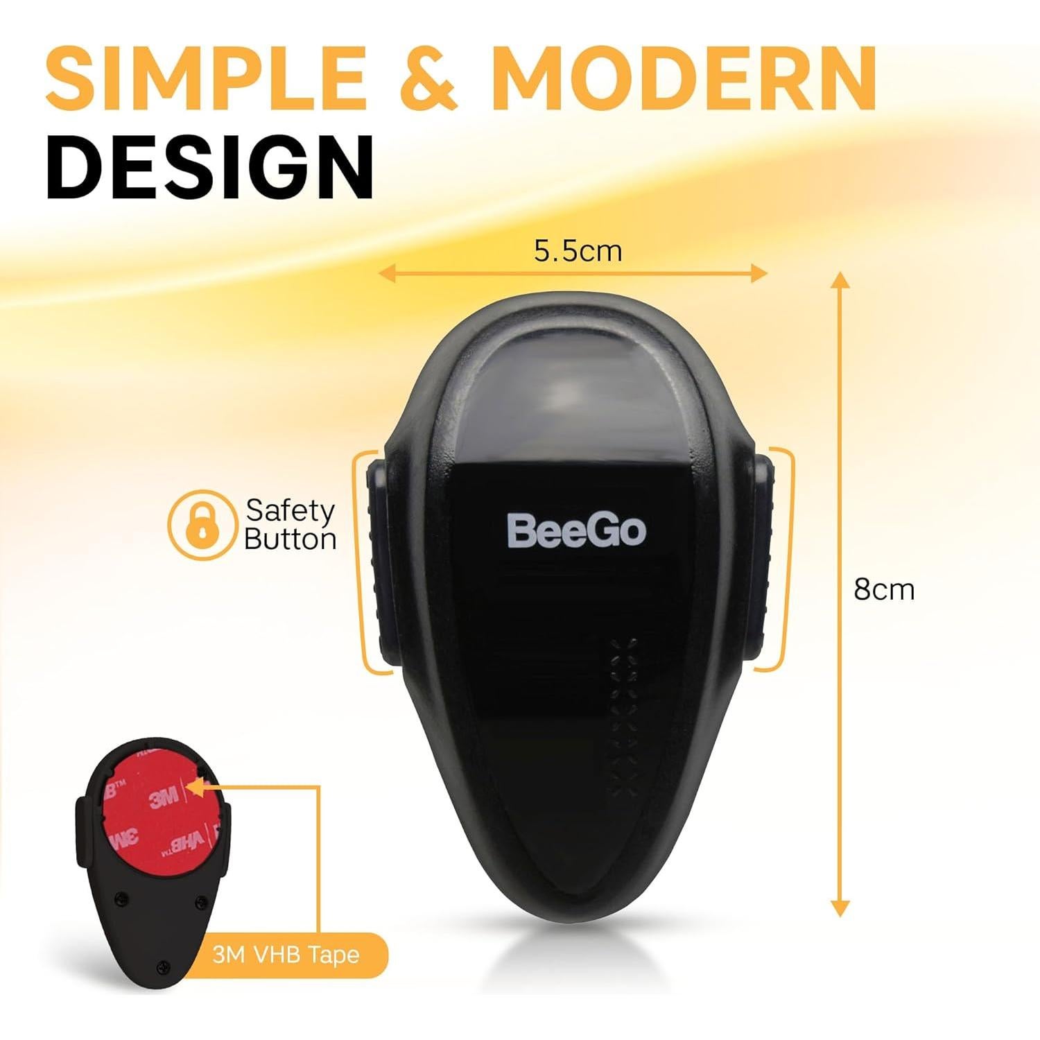 BeeGo Cerradura de Seguridad para Horno Negro - Adhesivo 3M VHB