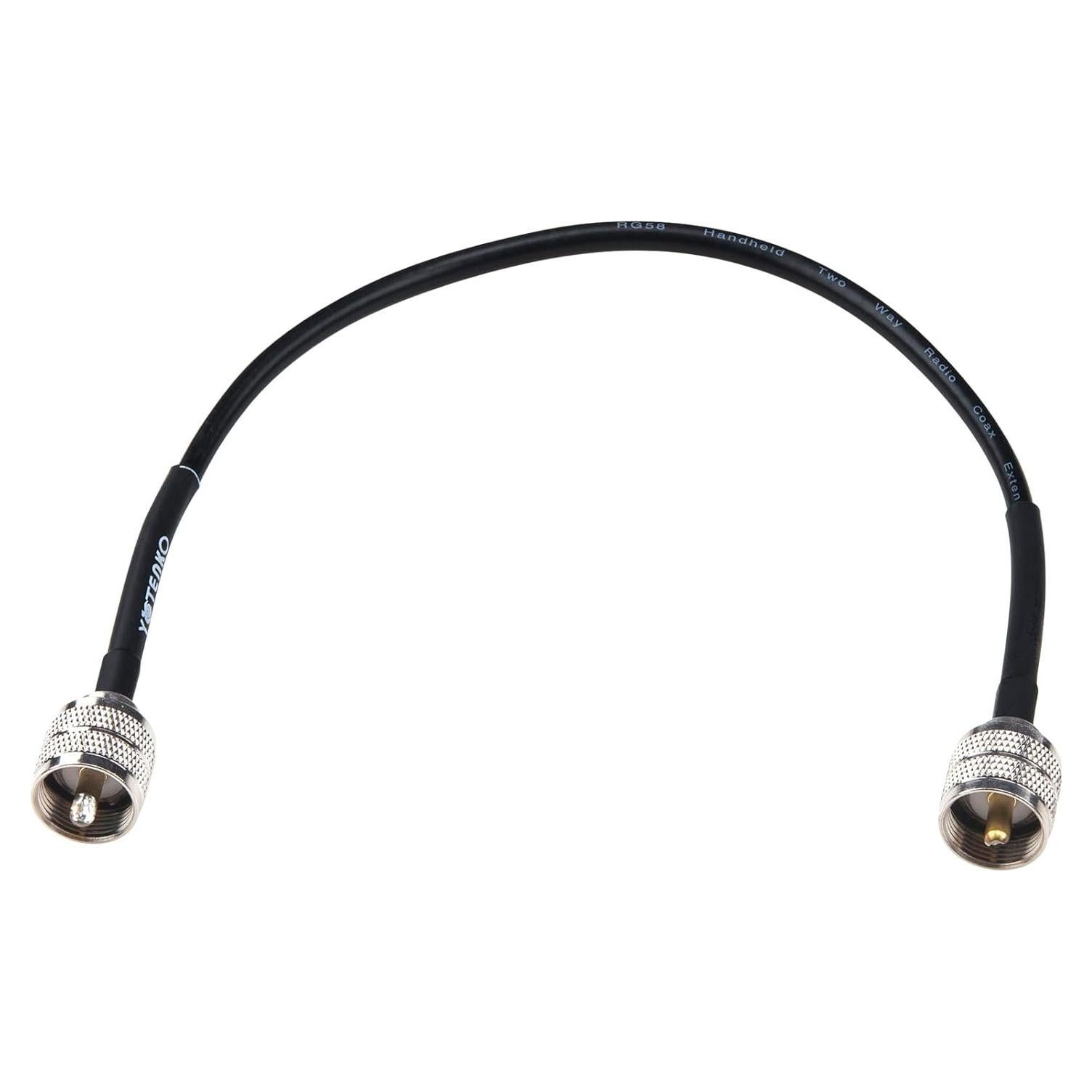 Cable Coaxial Jumper RG58 50 Ohm PL259 39.6 cm YovKiss