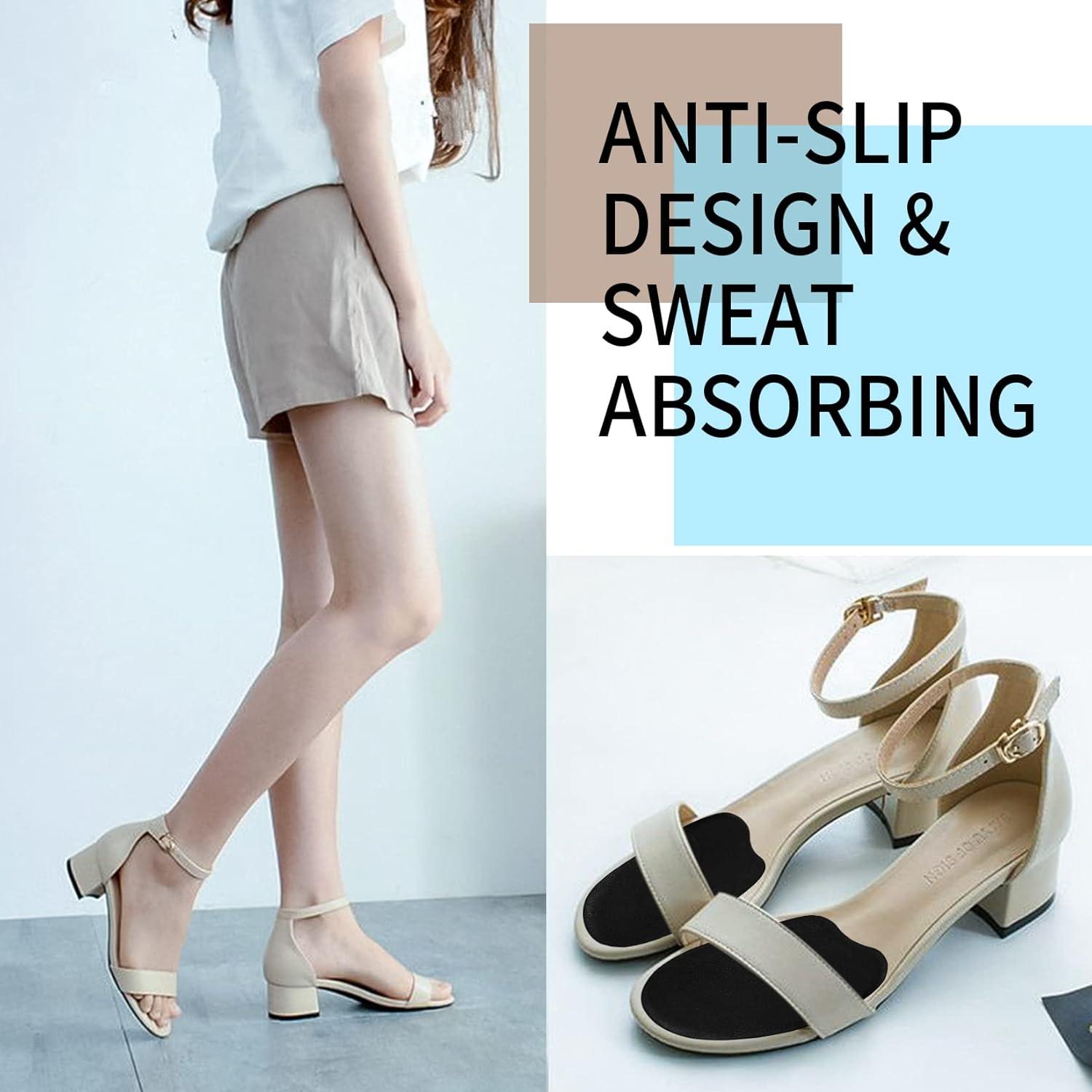 4 Pares Almohadillas Antideslizantes RUGLAMZHIP para Zapatos Mujer