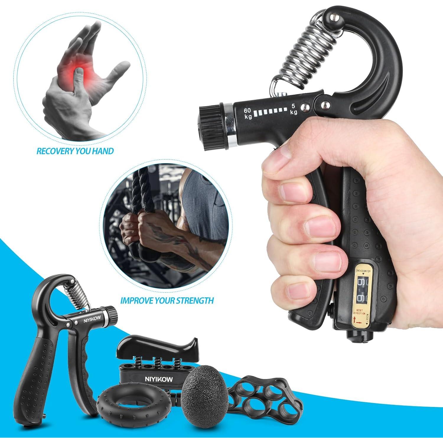 Kit de Fortalecedor de Agarre de Mano NIYIKOW - 5 Piezas
