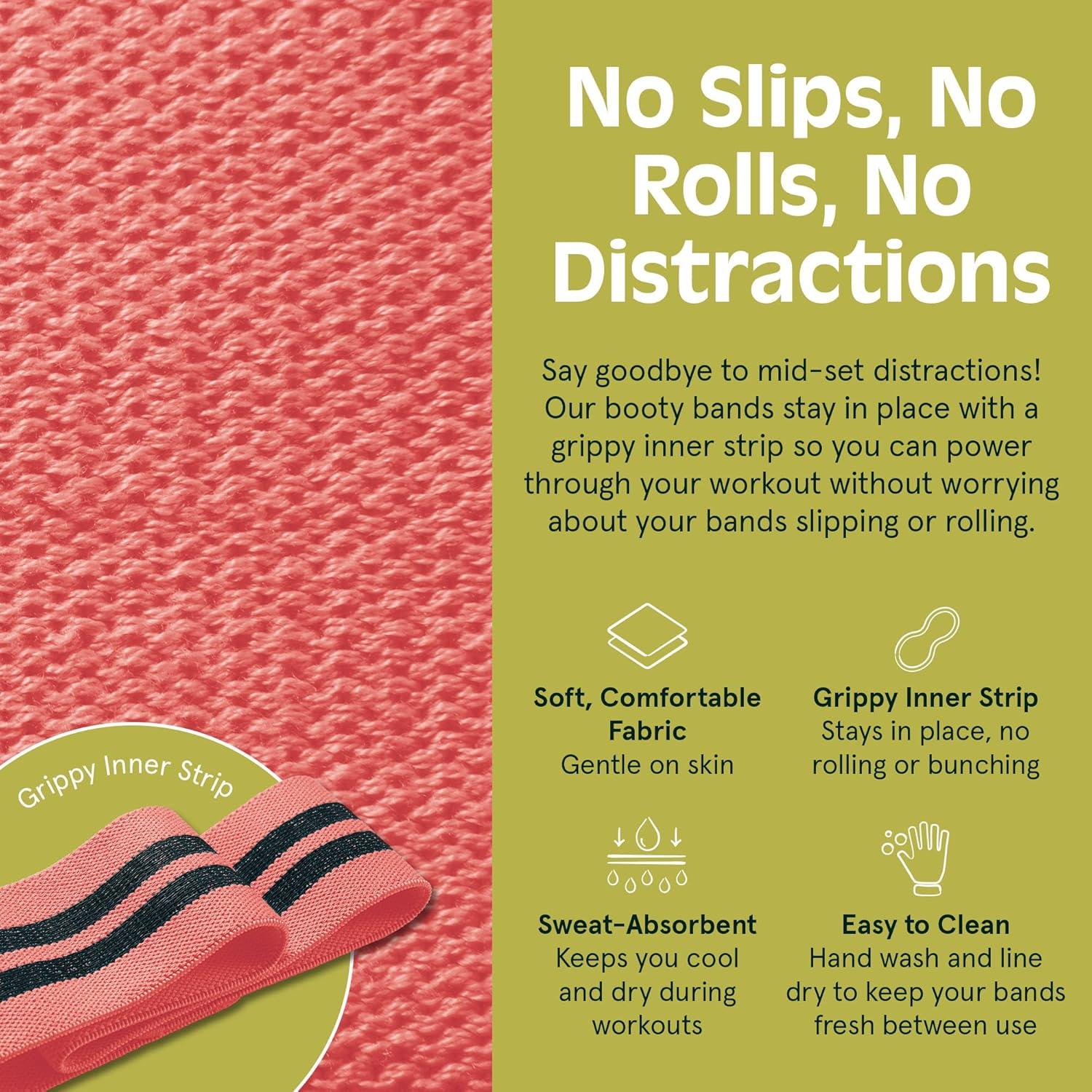 Bandas de Resistencia para Glúteos Retrospec - 3 Niveles