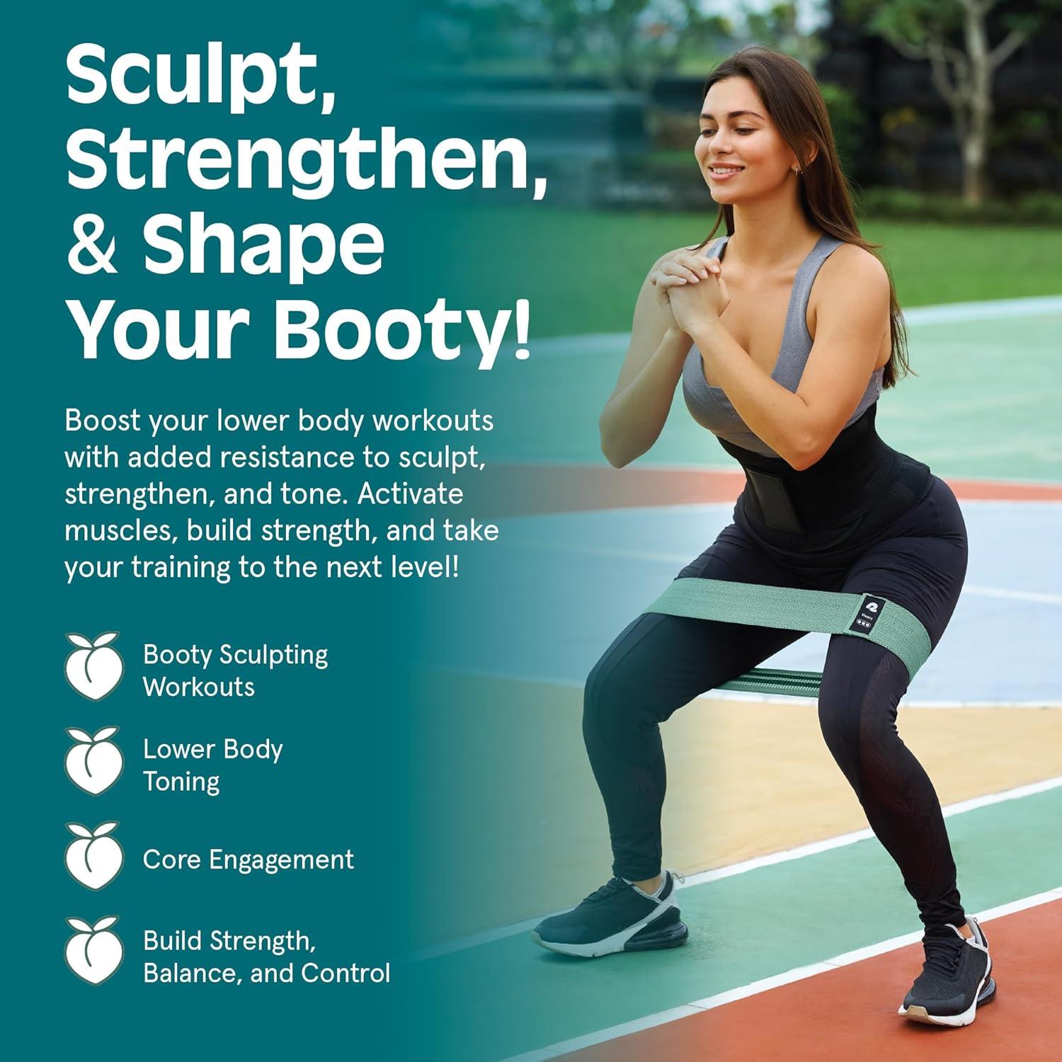 Bandas de Resistencia para Glúteos Retrospec - 3 Niveles