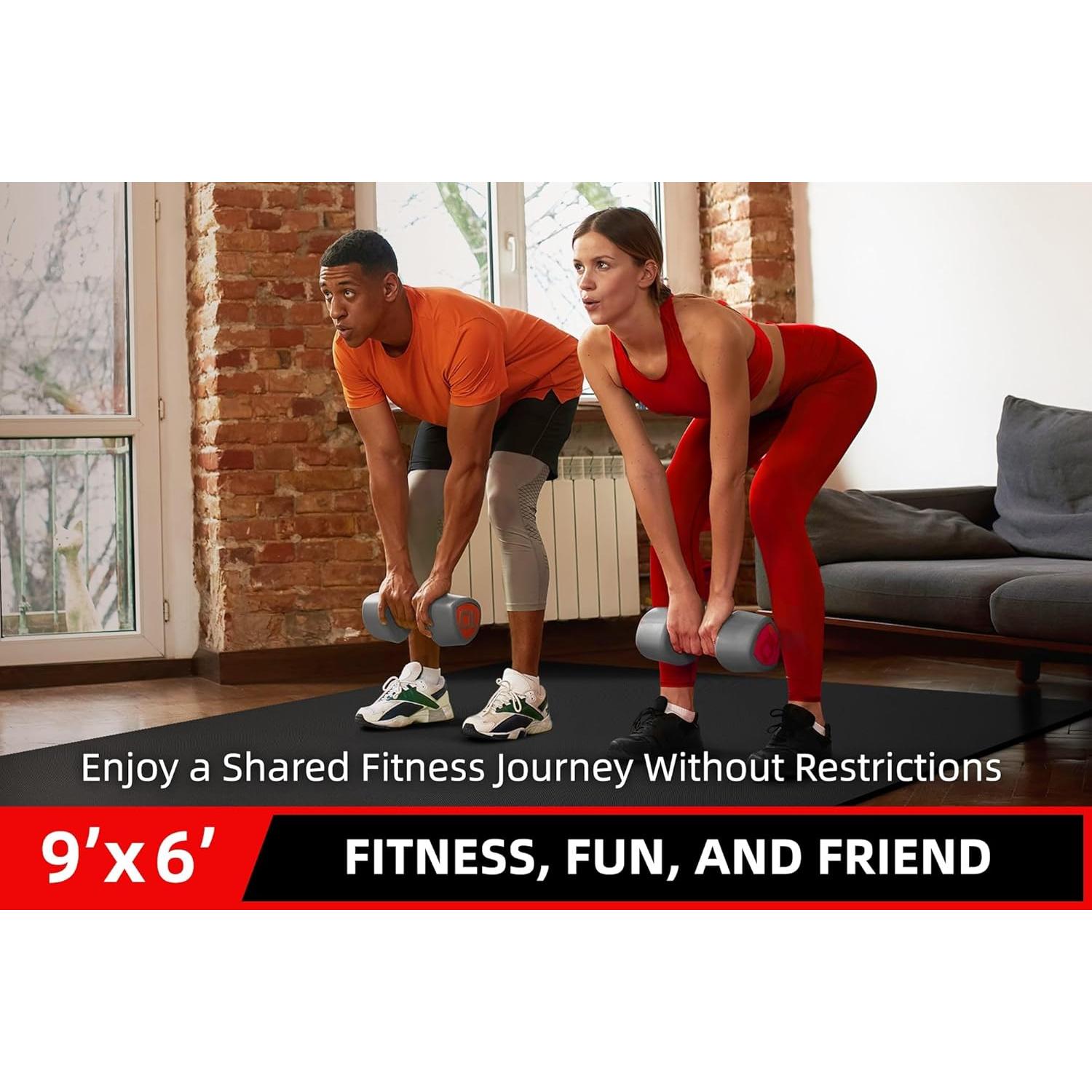 Alfombrilla de Ejercicio GymCope 2.74m x 1.83m PVC 7mm